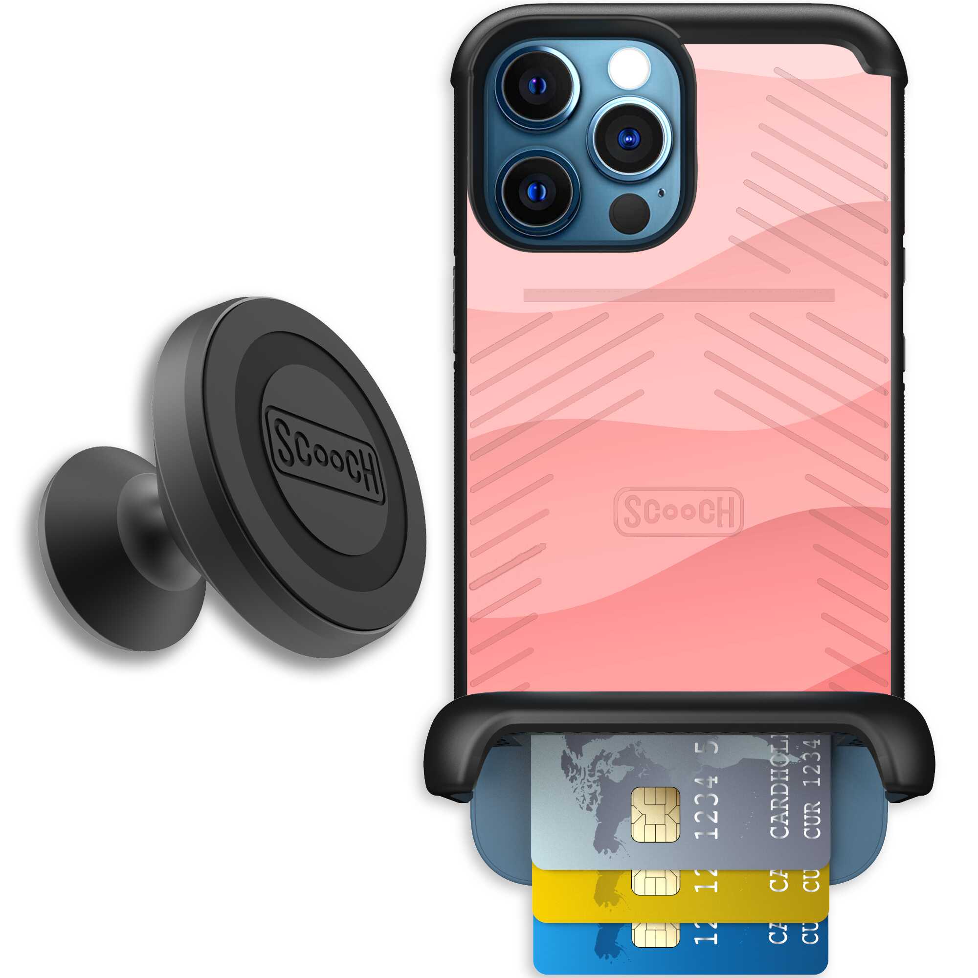Wingmate Pink Waves for iPhone 12 Pro Max - Starter Bundle