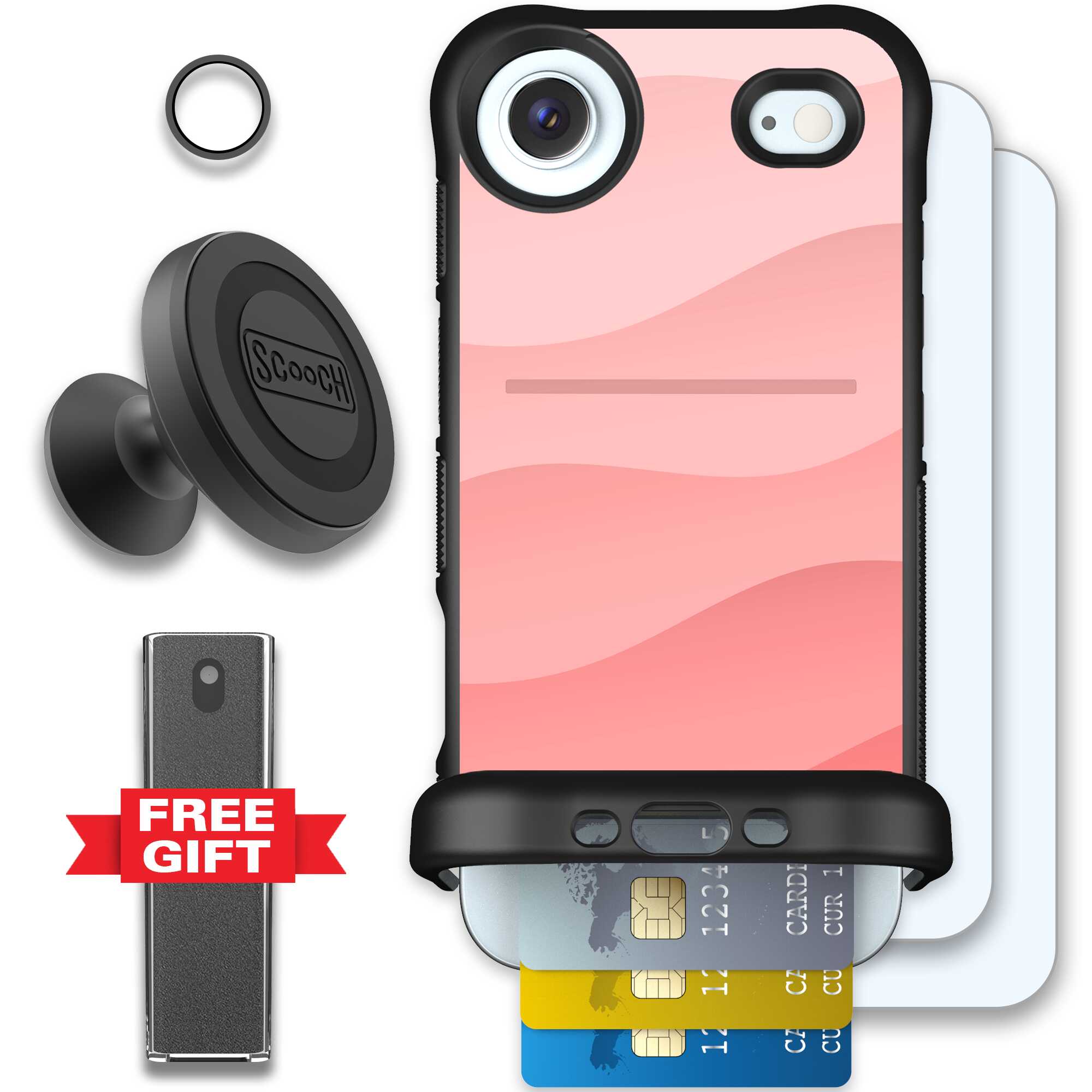 Wingmate Pink Waves for iPhone Air - Defender Bundle