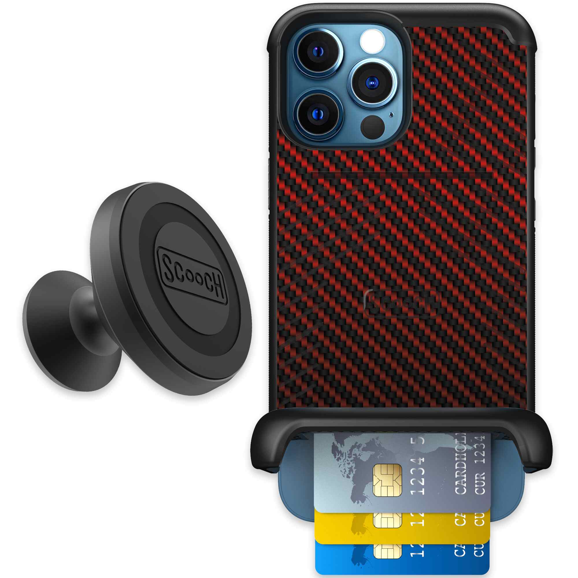 Red Carbon Fiber | website | iPhone 12 Pro Max | Starter Bundle