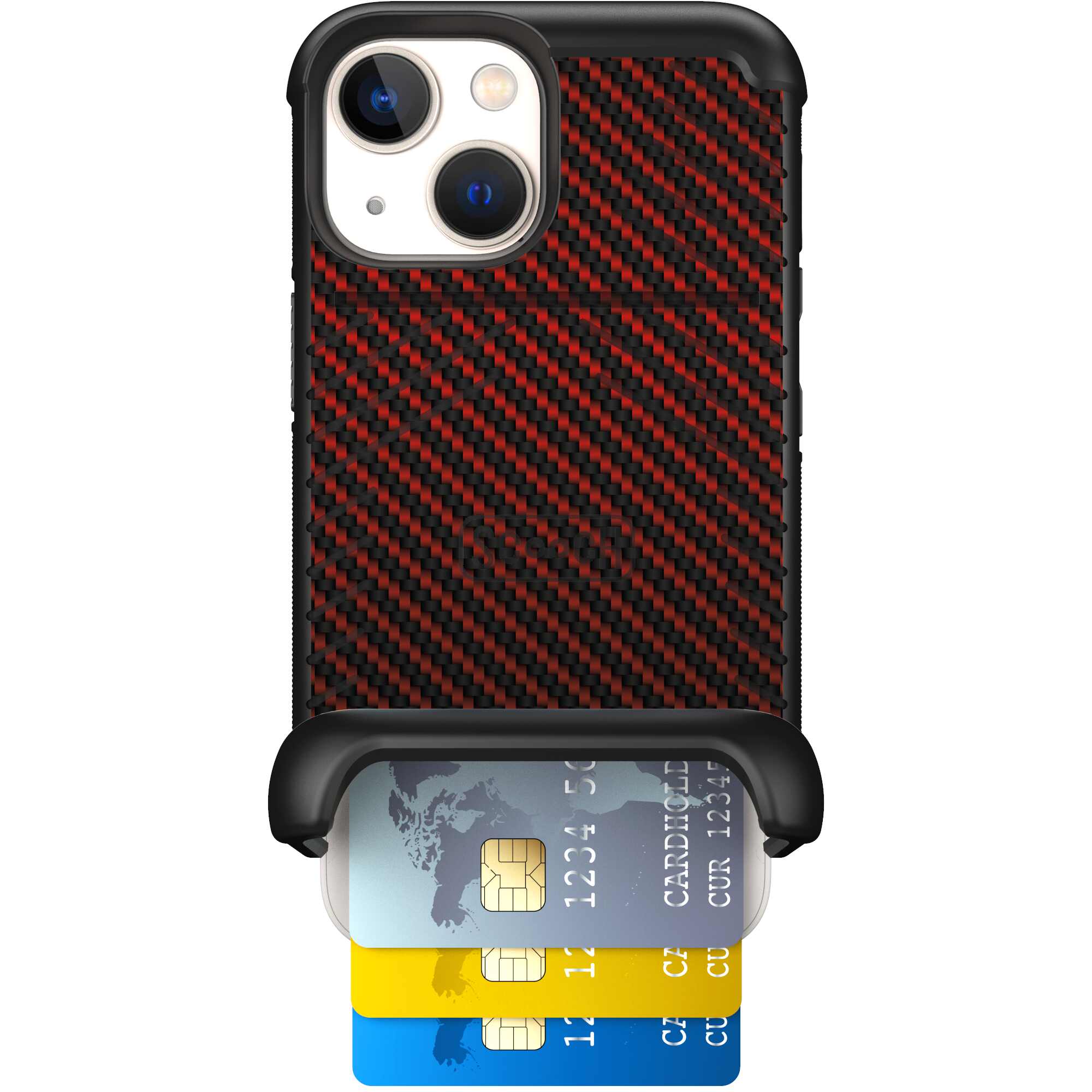 Red Carbon Fiber | website | iPhone 13 mini | Case