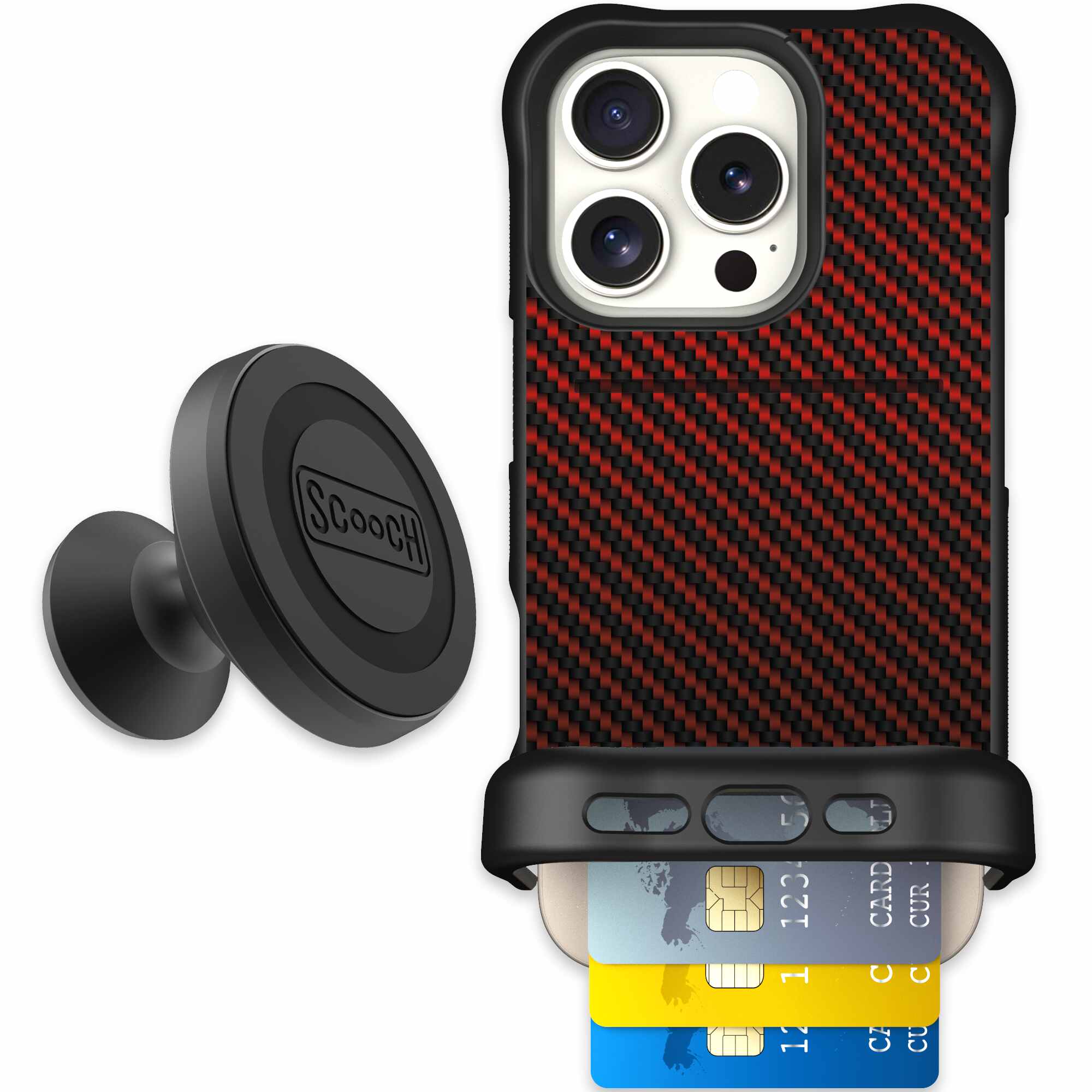 Red Carbon Fiber | website | iPhone 16 Pro | Starter Bundle