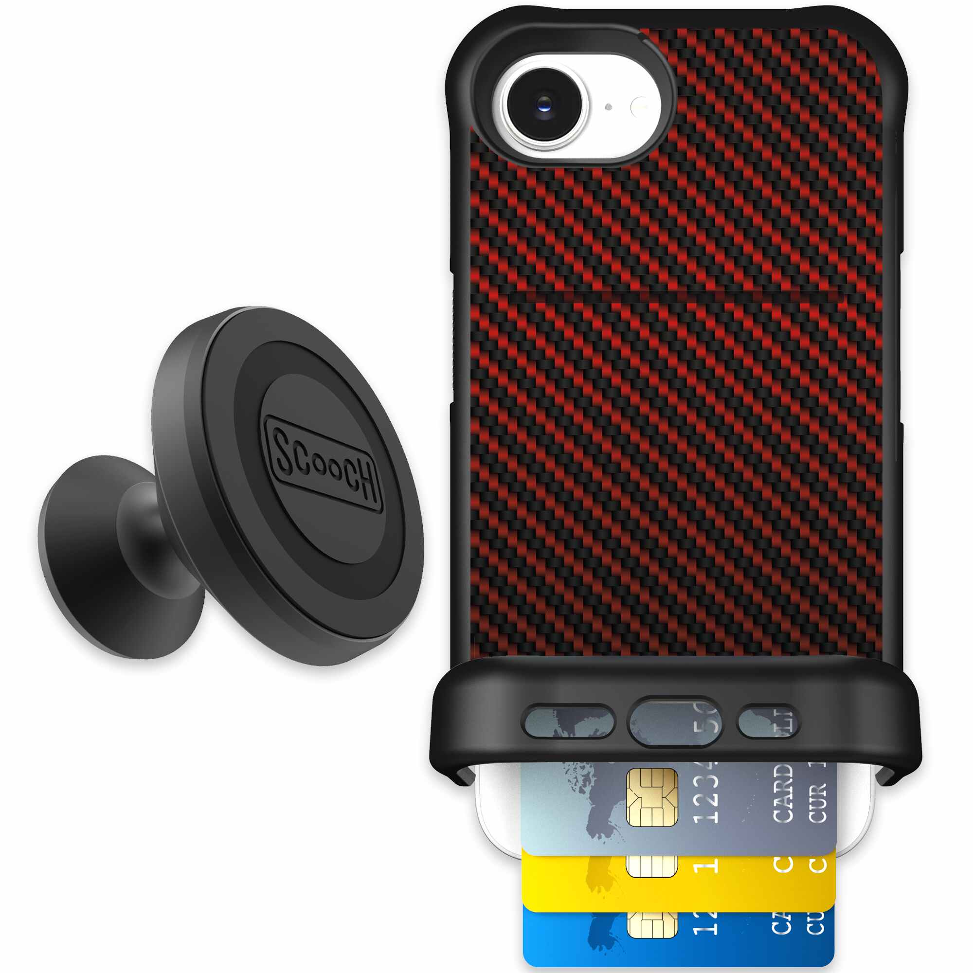 Red Carbon Fiber | website | iPhone 17e | Starter Bundle