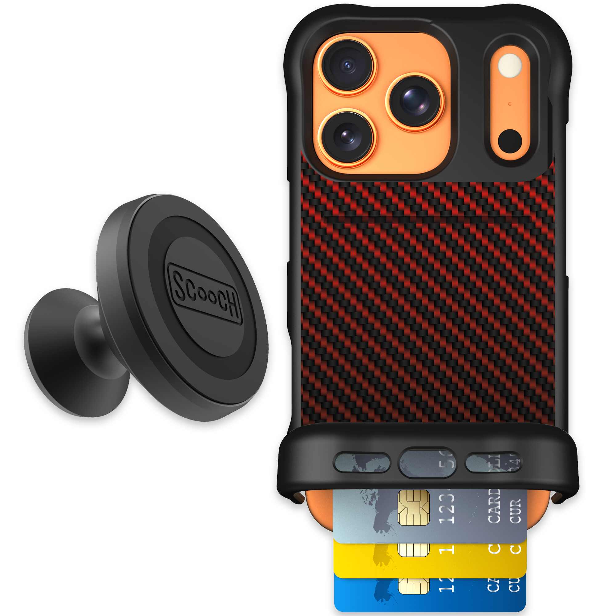 Red Carbon Fiber | website | iPhone 17 Pro | Starter Bundle
