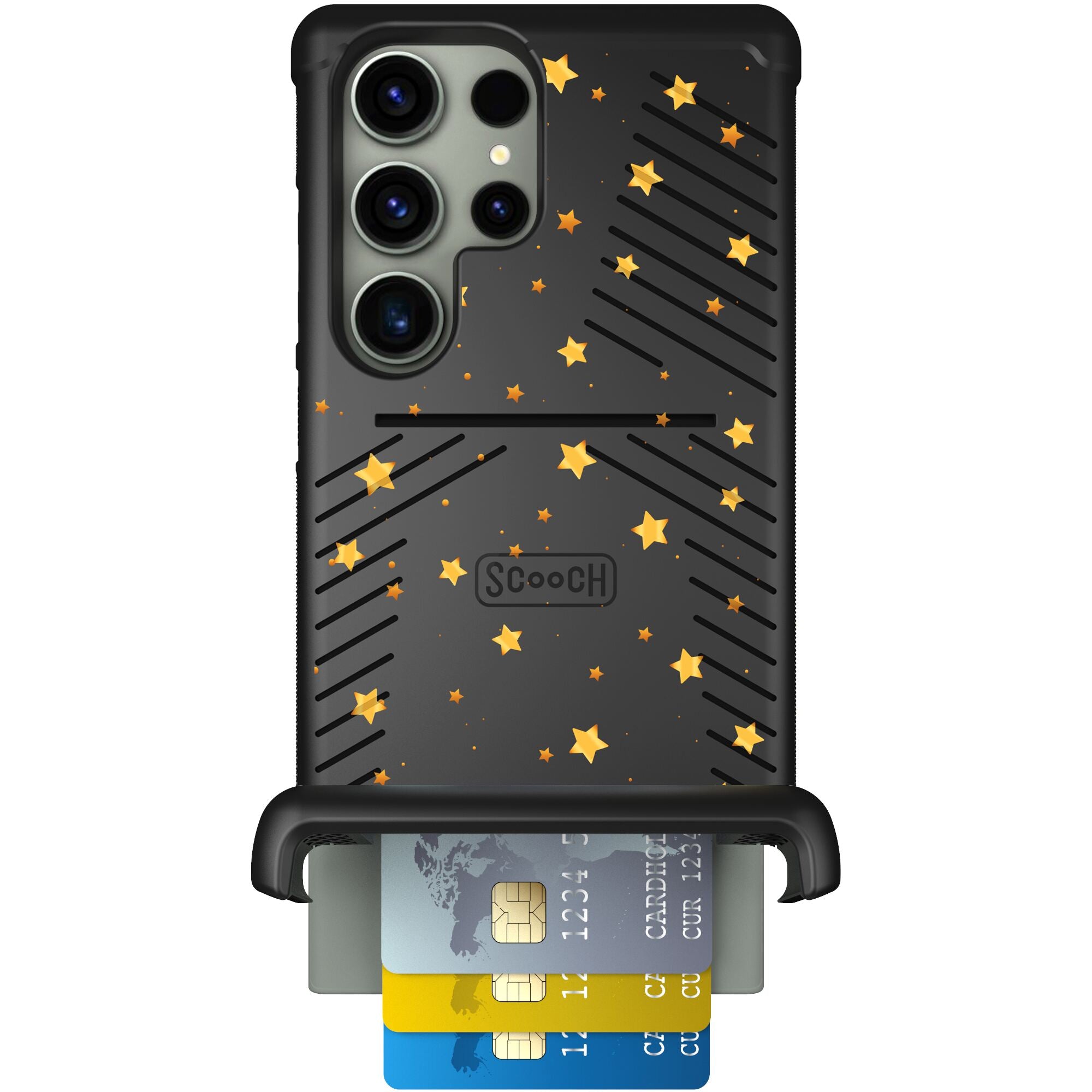 Wingmate Gold Stars for Galaxy S23 Ultra