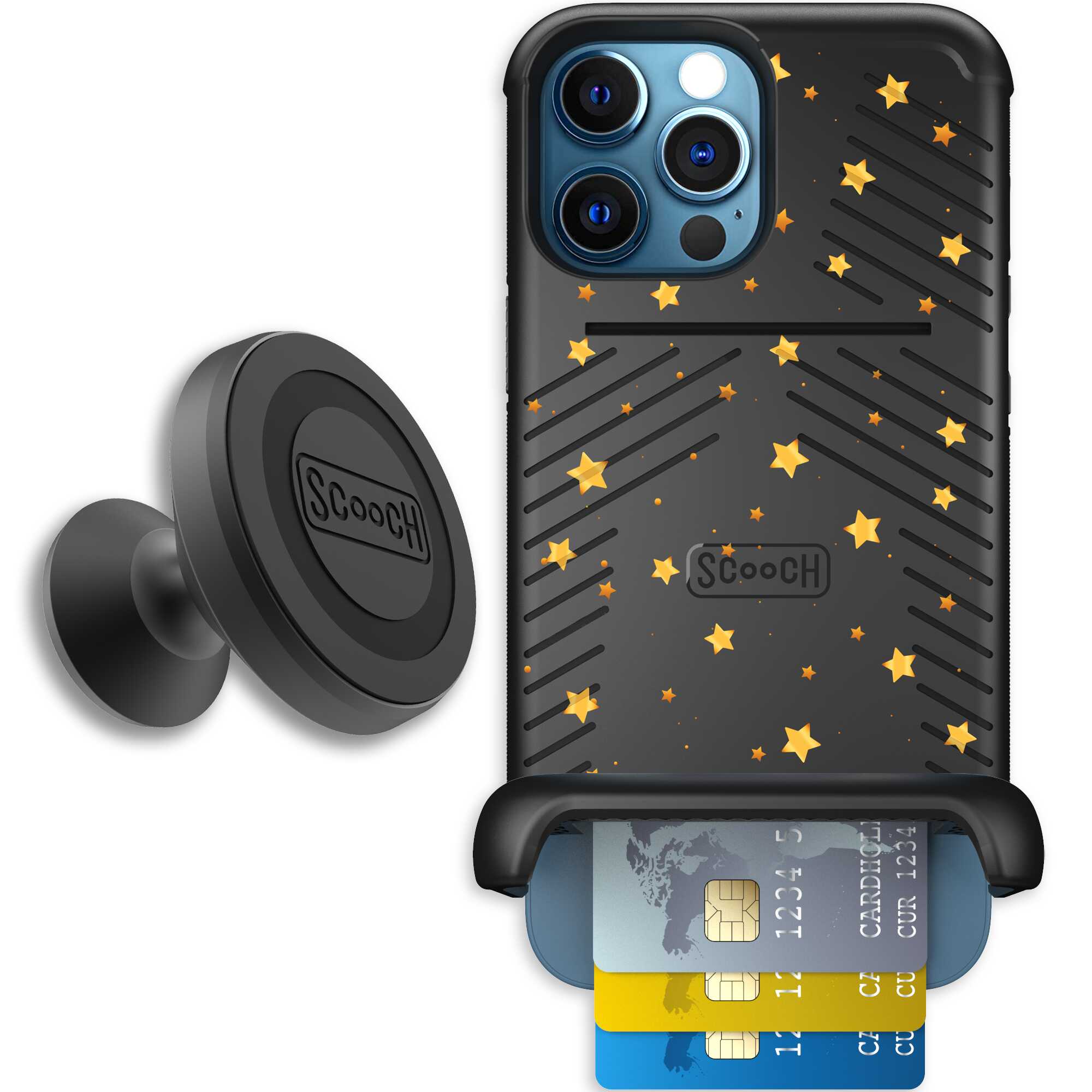 Wingmate Gold Stars for iPhone 12 Pro - Starter Bundle