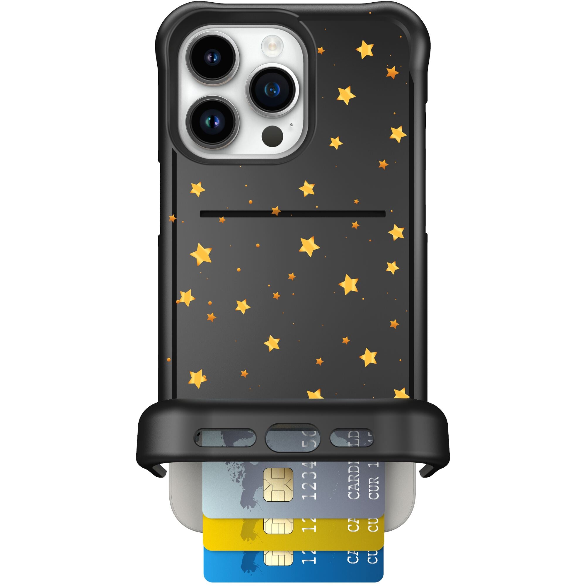 Wingmate Gold Stars for iPhone 15 Pro Max