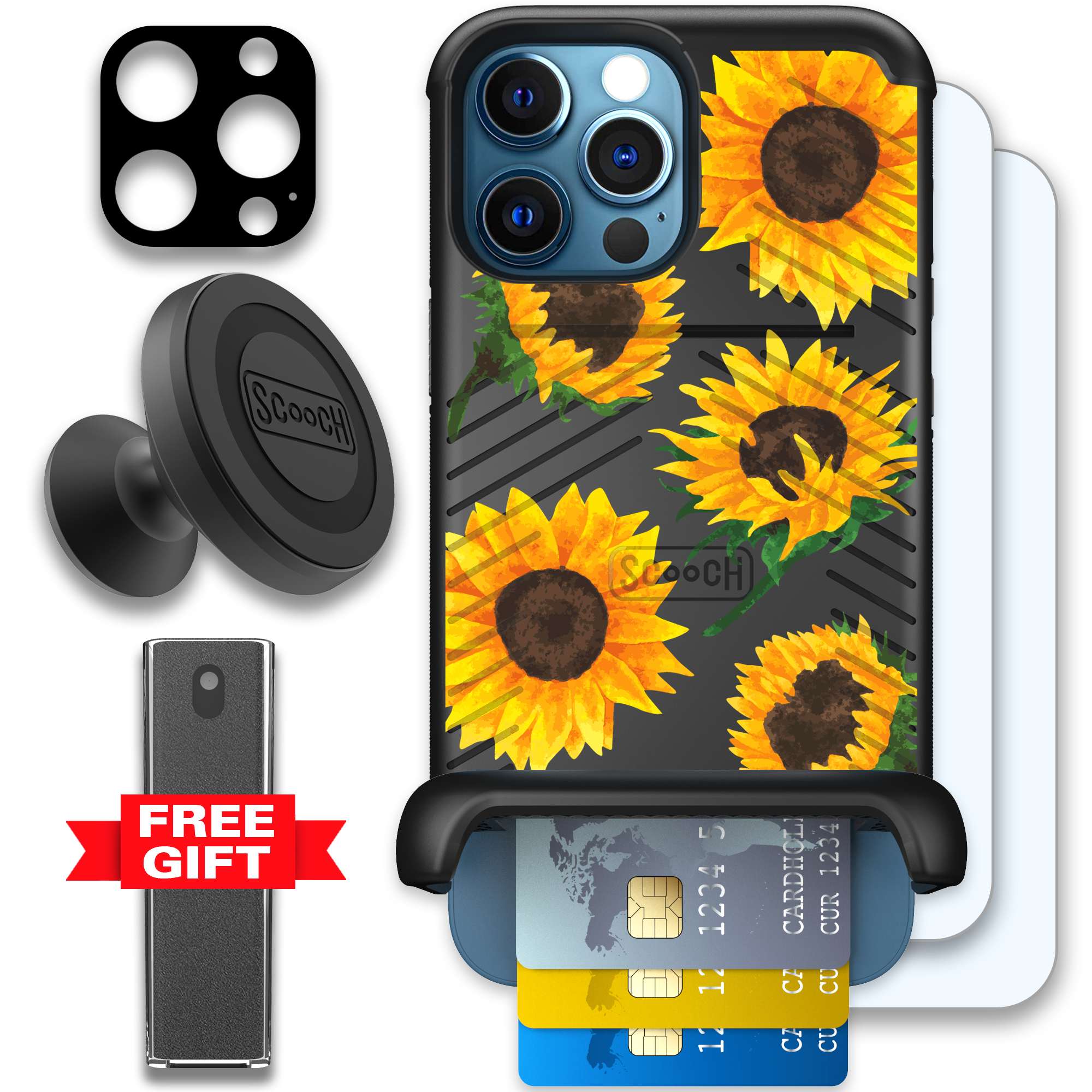 WMTE SUNFLFRZ iPhone 12 Pro Max Defender Bundle