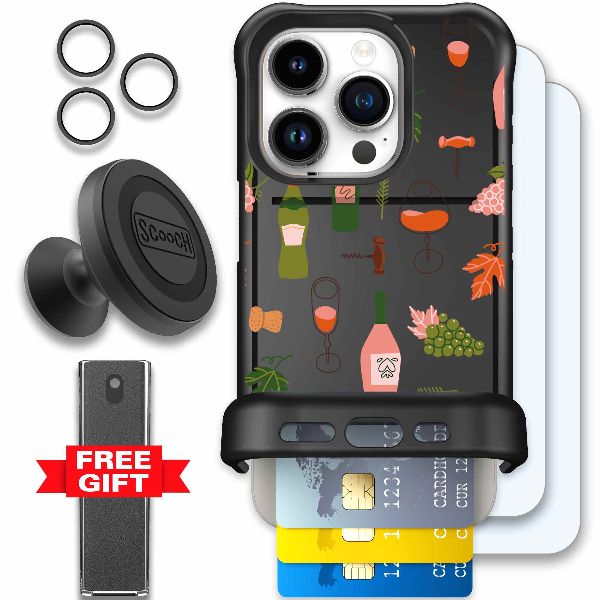 Vino Vibes | website | iPhone 15 Pro | Defender Bundle