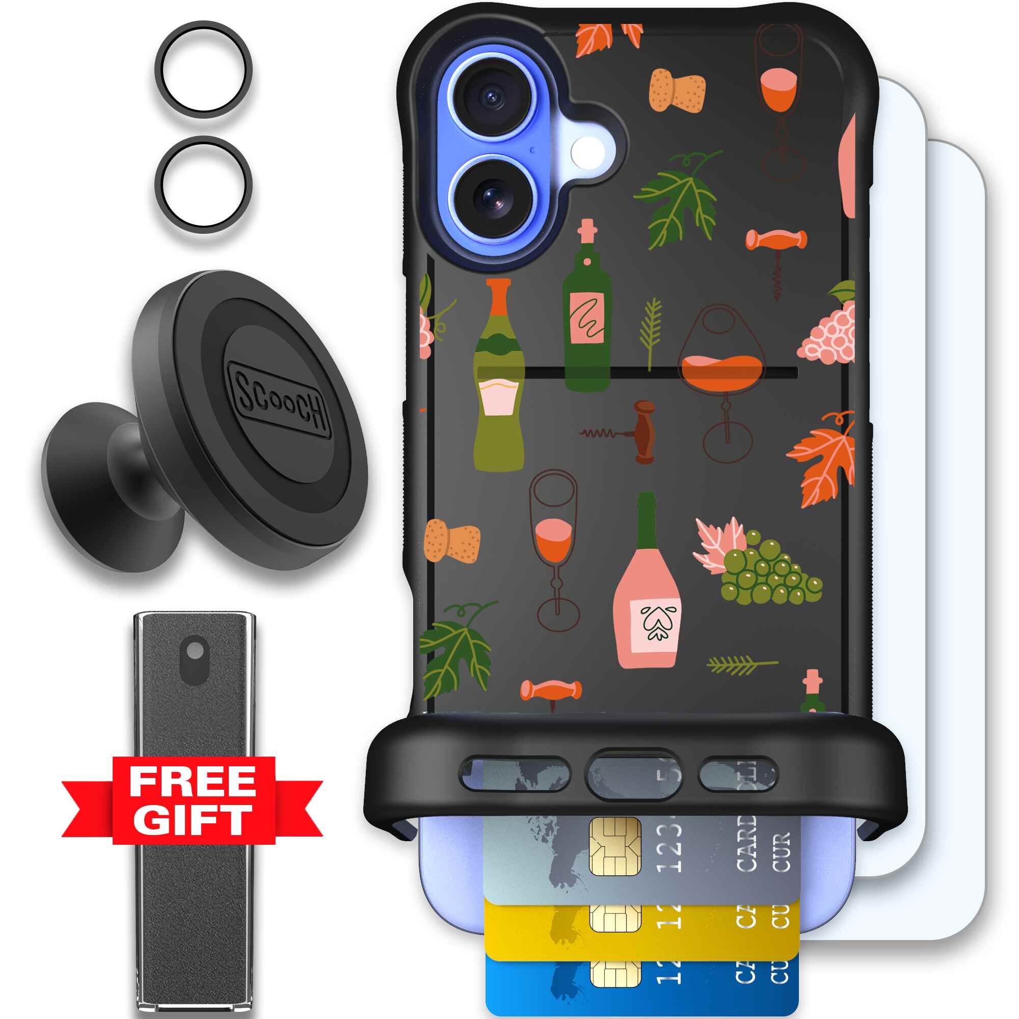 Vino Vibes | website | iPhone 16 Plus | Defender Bundle