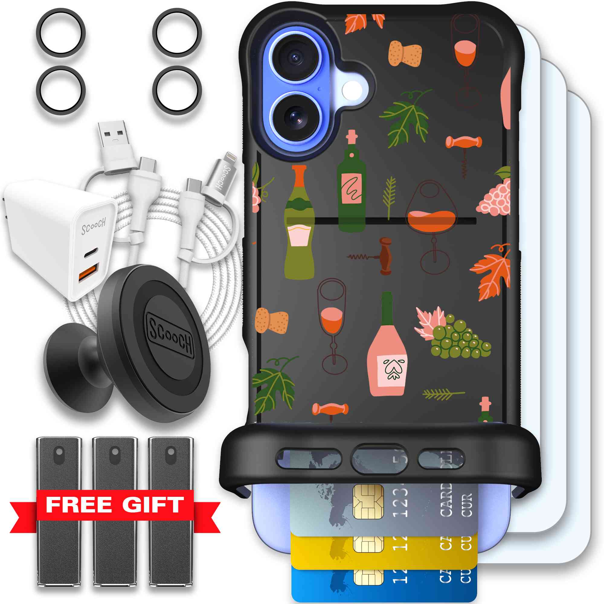 Vino Vibes | website | iPhone 16 Plus | Ultimate Bundle