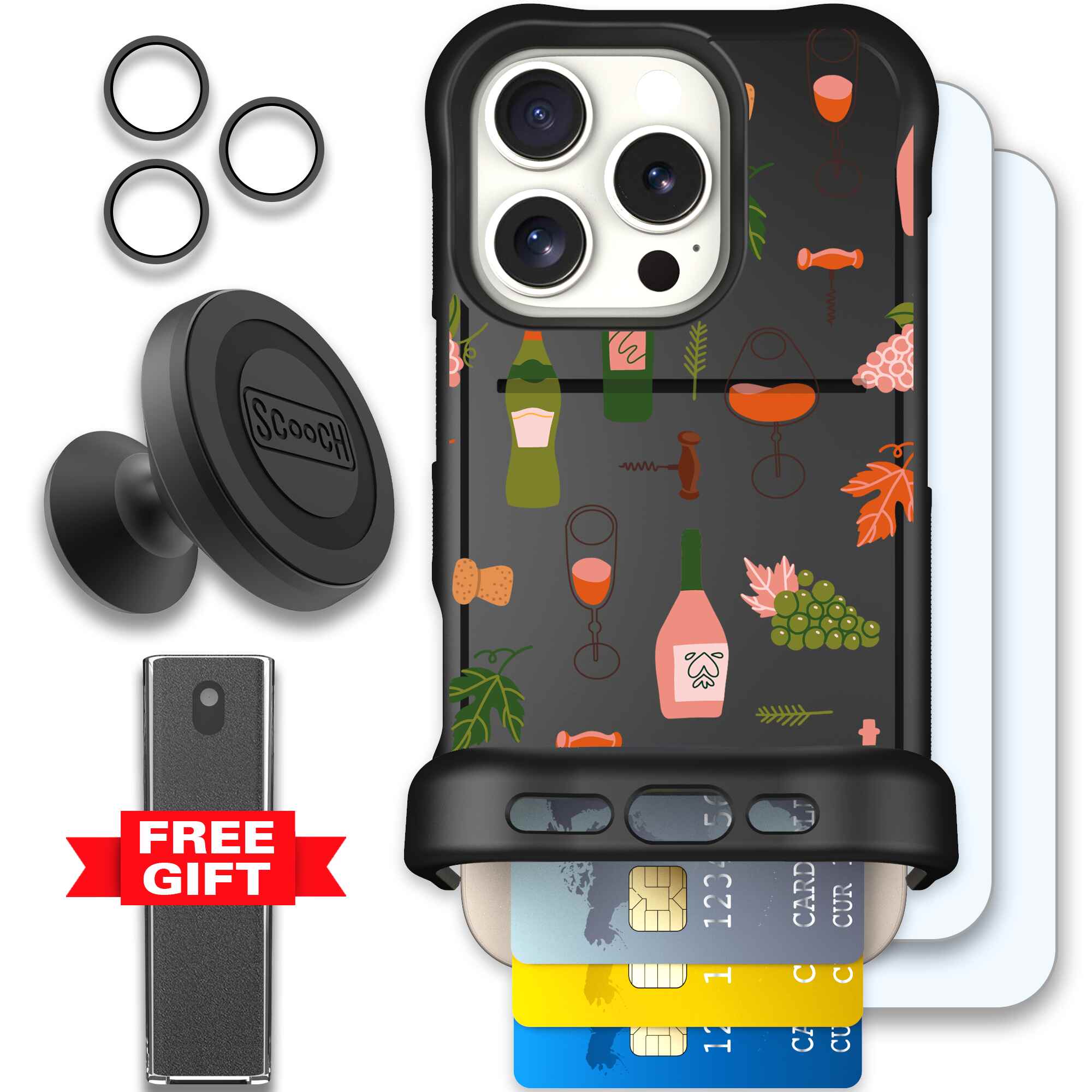 Vino Vibes | website | iPhone 16 Pro | Defender Bundle