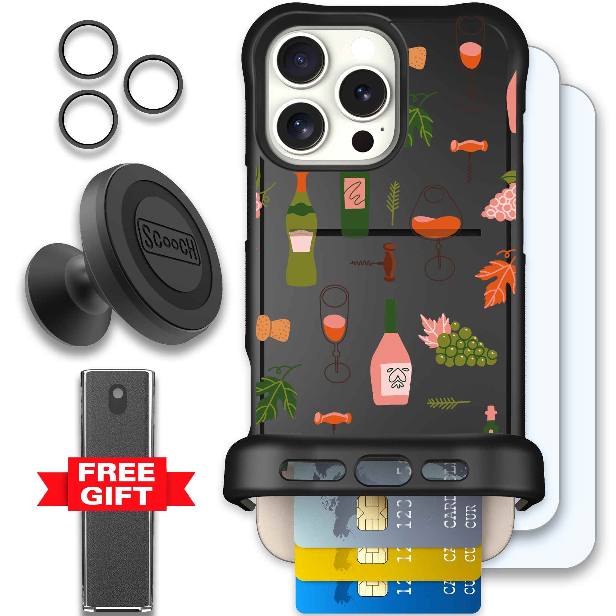 Vino Vibes | website | iPhone 16 Pro Max | Defender Bundle
