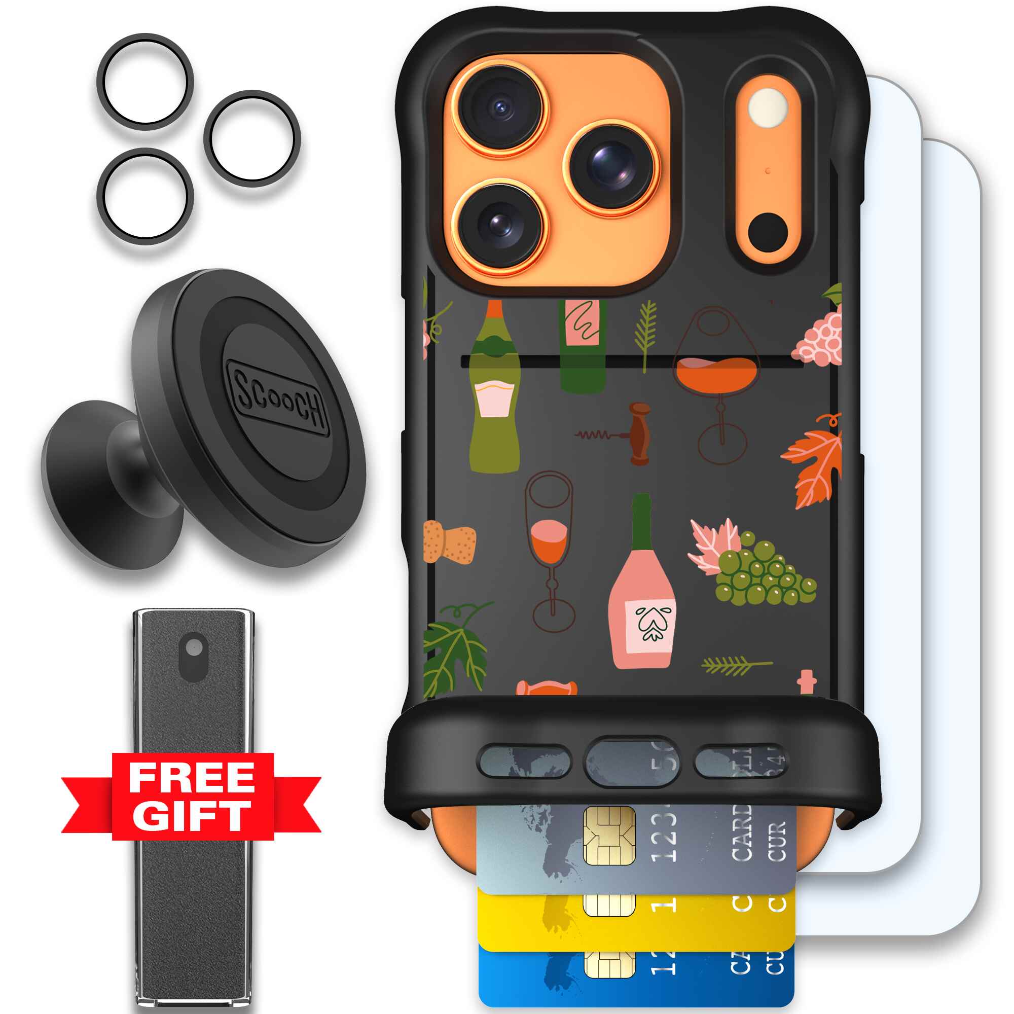 Vino Vibes | website | iPhone 17 Pro | Defender Bundle