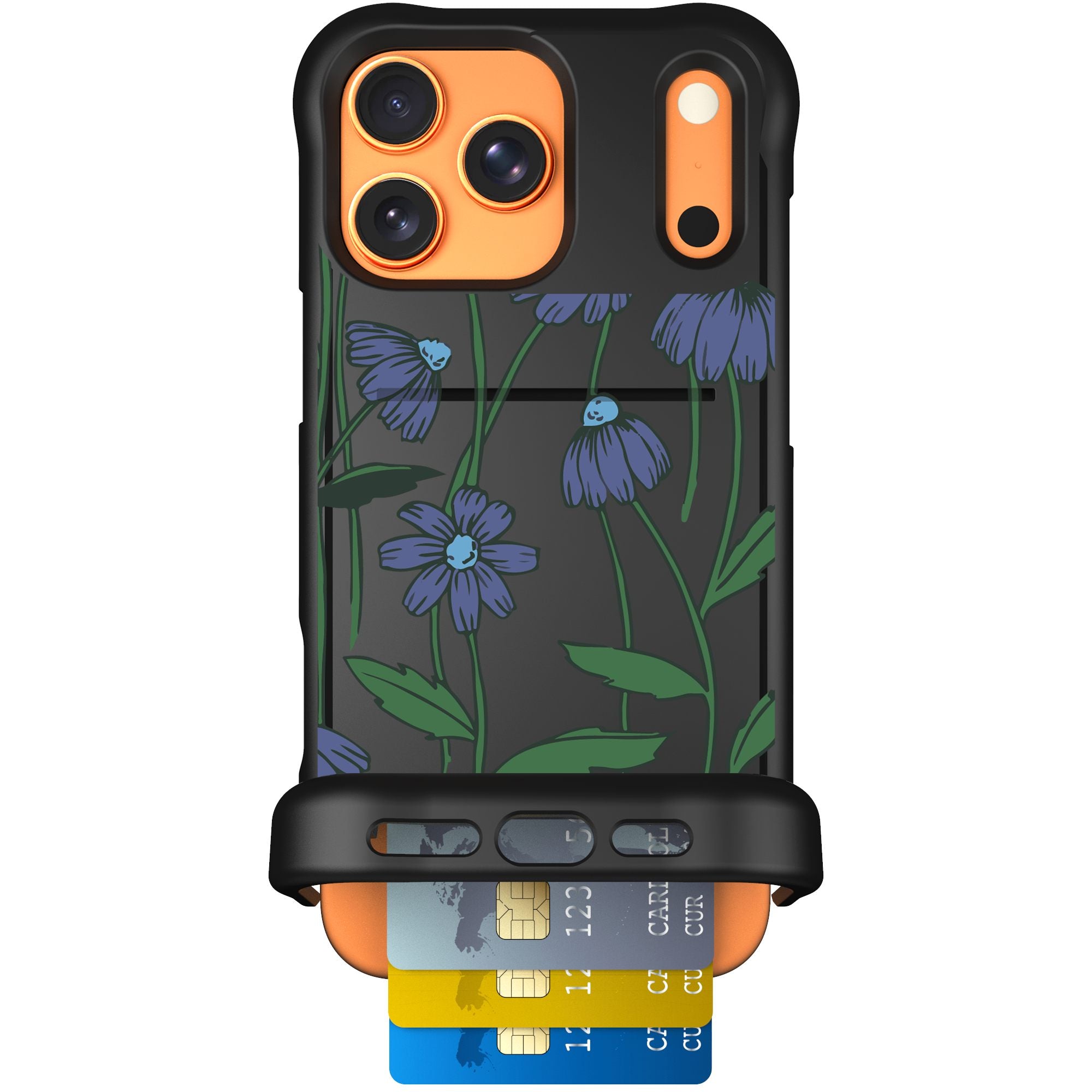 Wingmate in Violet Daisy hidden wallet case | Scooch