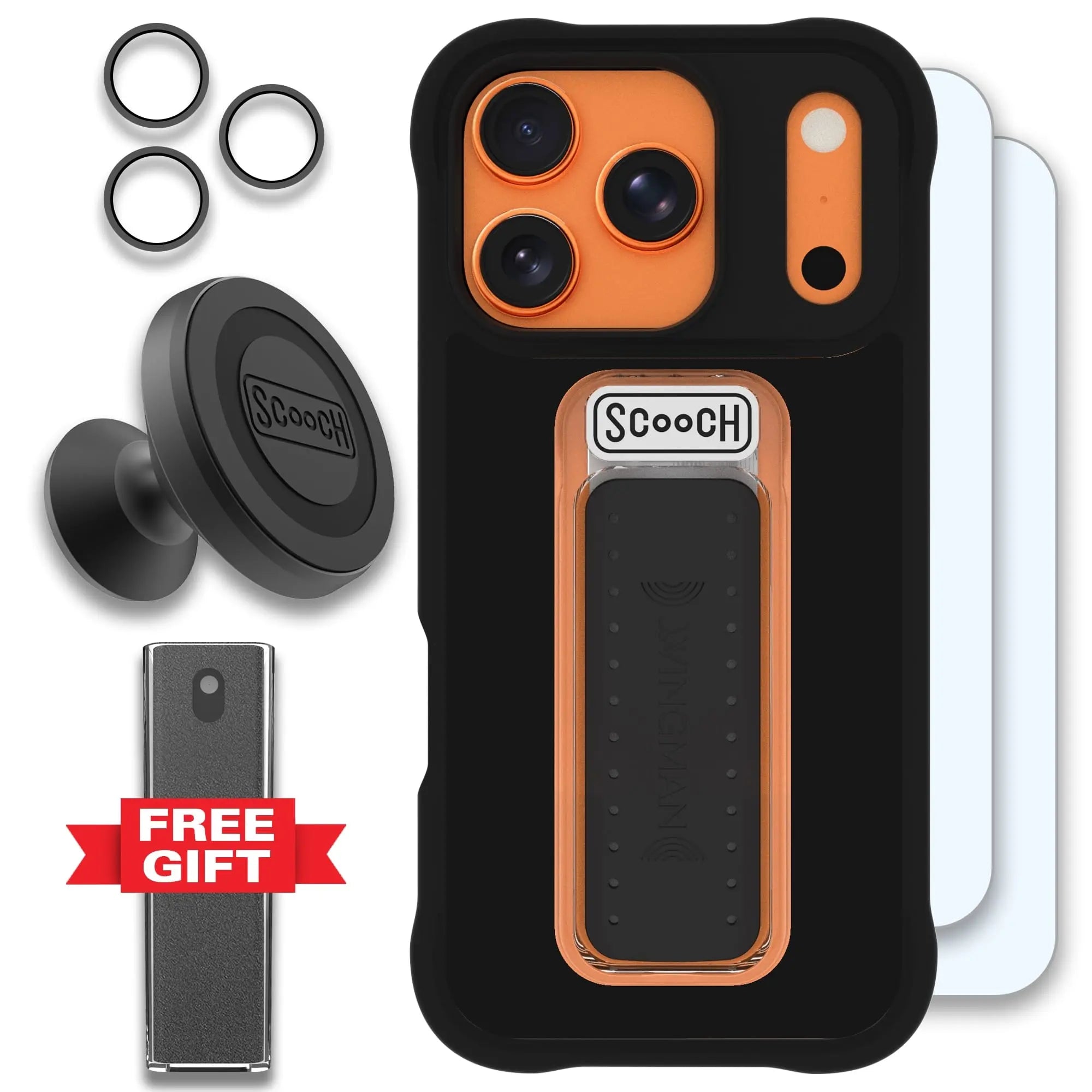 Scooch-Wingman Defender Bundle for iPhone 17 Pro-Black