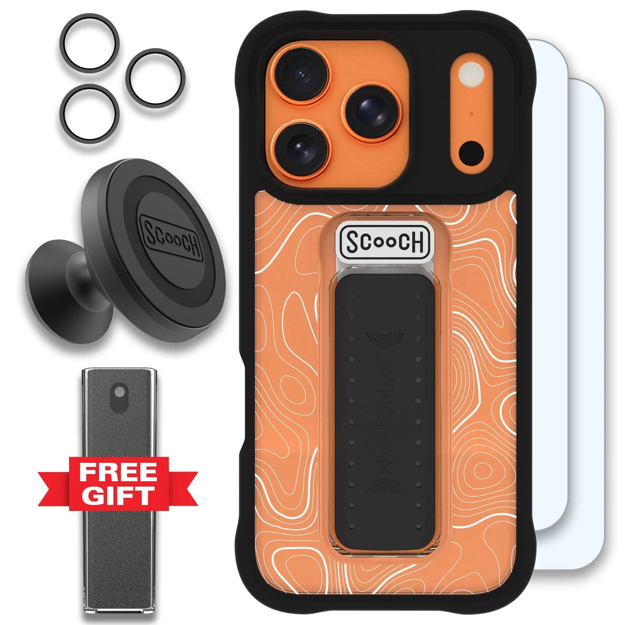 Scooch-Wingman Defender Bundle for iPhone 17 Pro-Topography