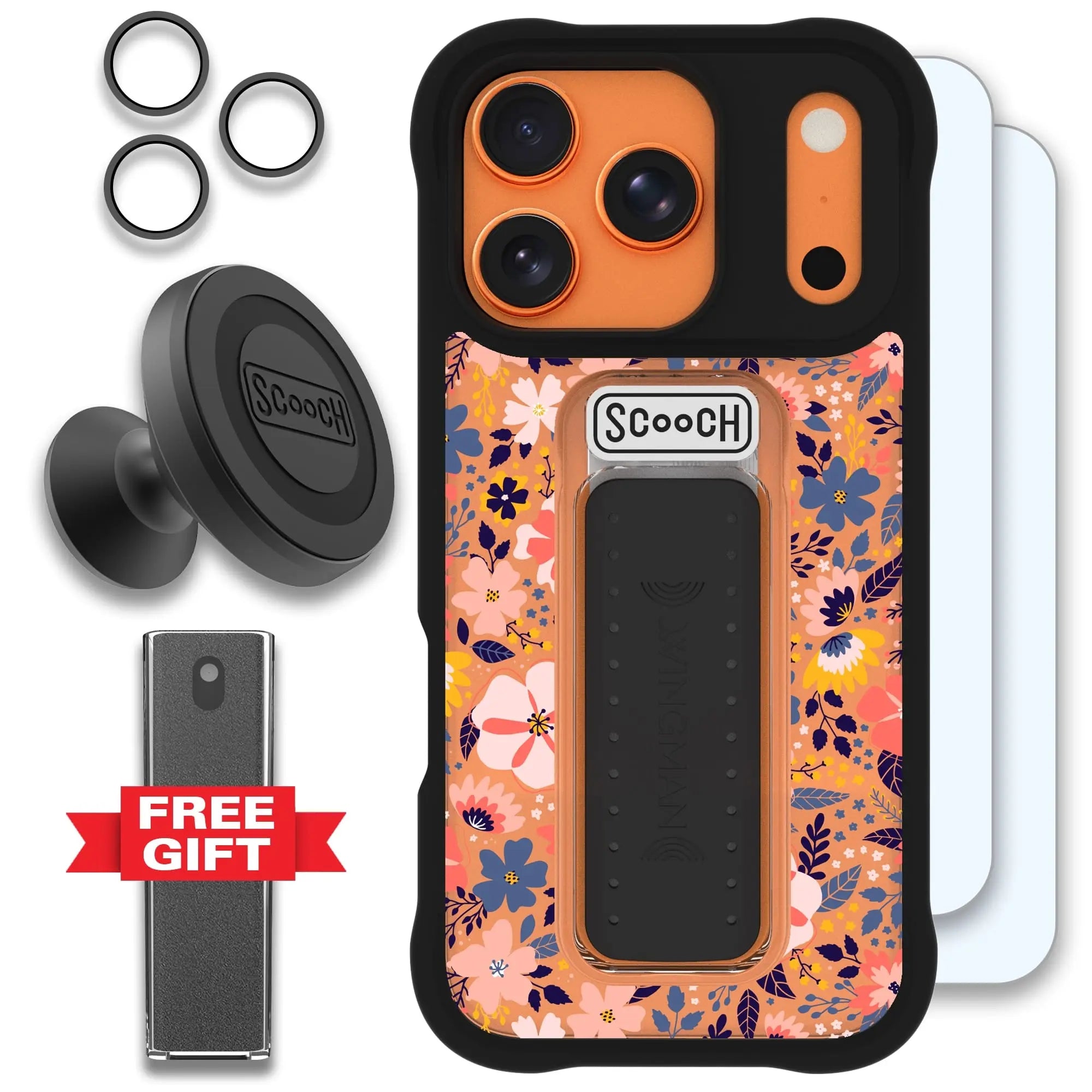 Scooch-Wingman Defender Bundle for iPhone 17 Pro-Wildflowers