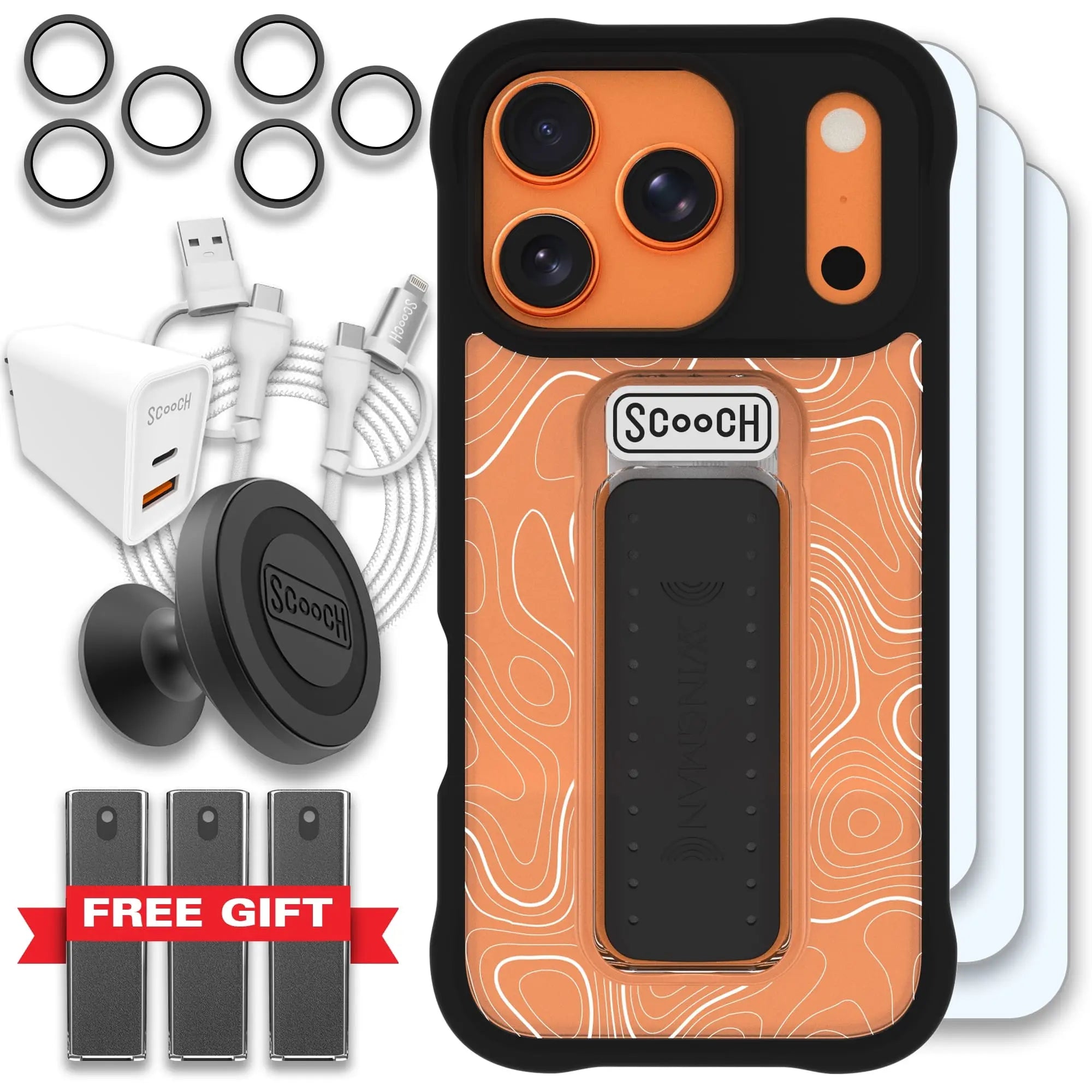 Scooch-Wingman Ultimate Bundle for iPhone 17 Pro-Topography