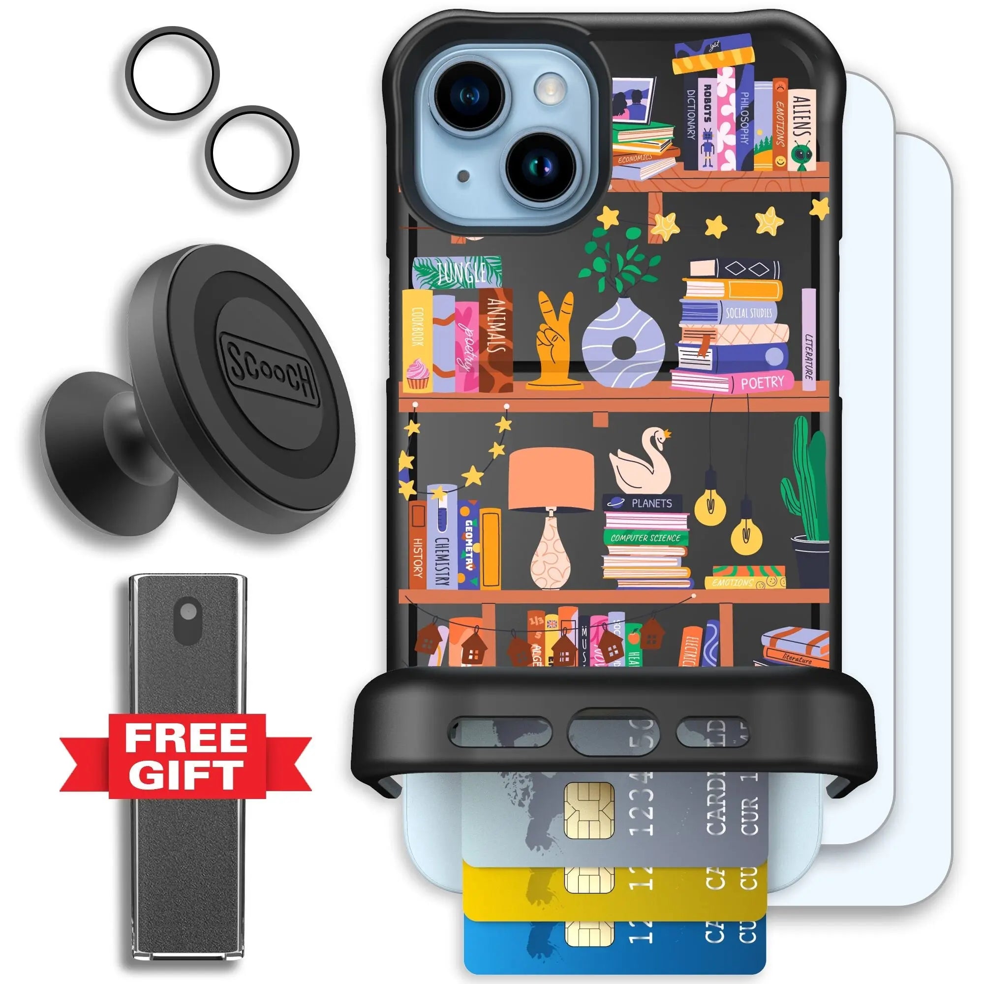 Scooch-Wingmate Defender Bundle for iPhone 15 Plus-