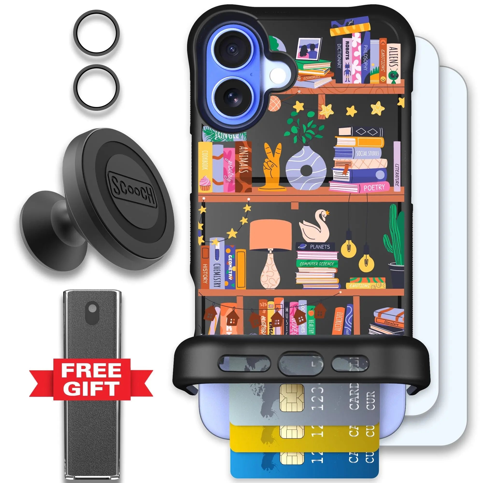 Scooch-Wingmate Defender Bundle for iPhone 16 Plus-