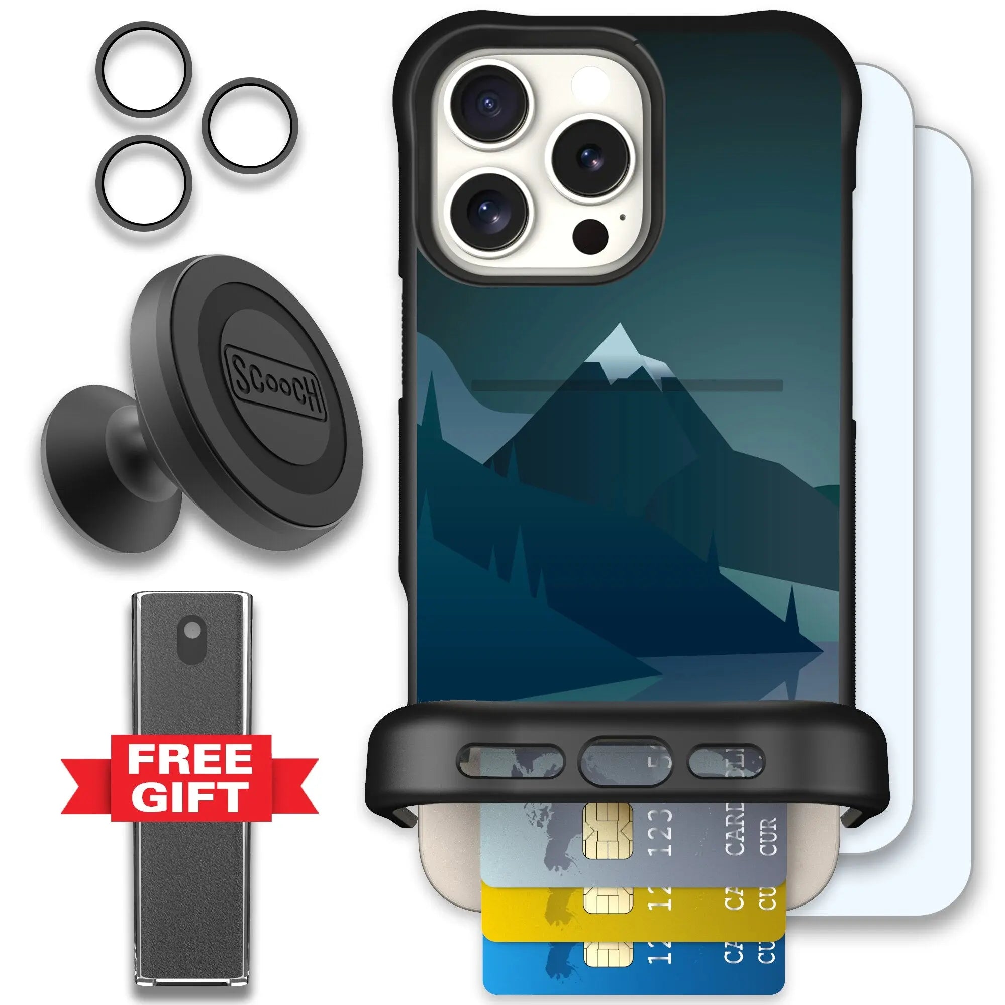Scooch-Wingmate Defender Bundle for iPhone 16 Pro Max-