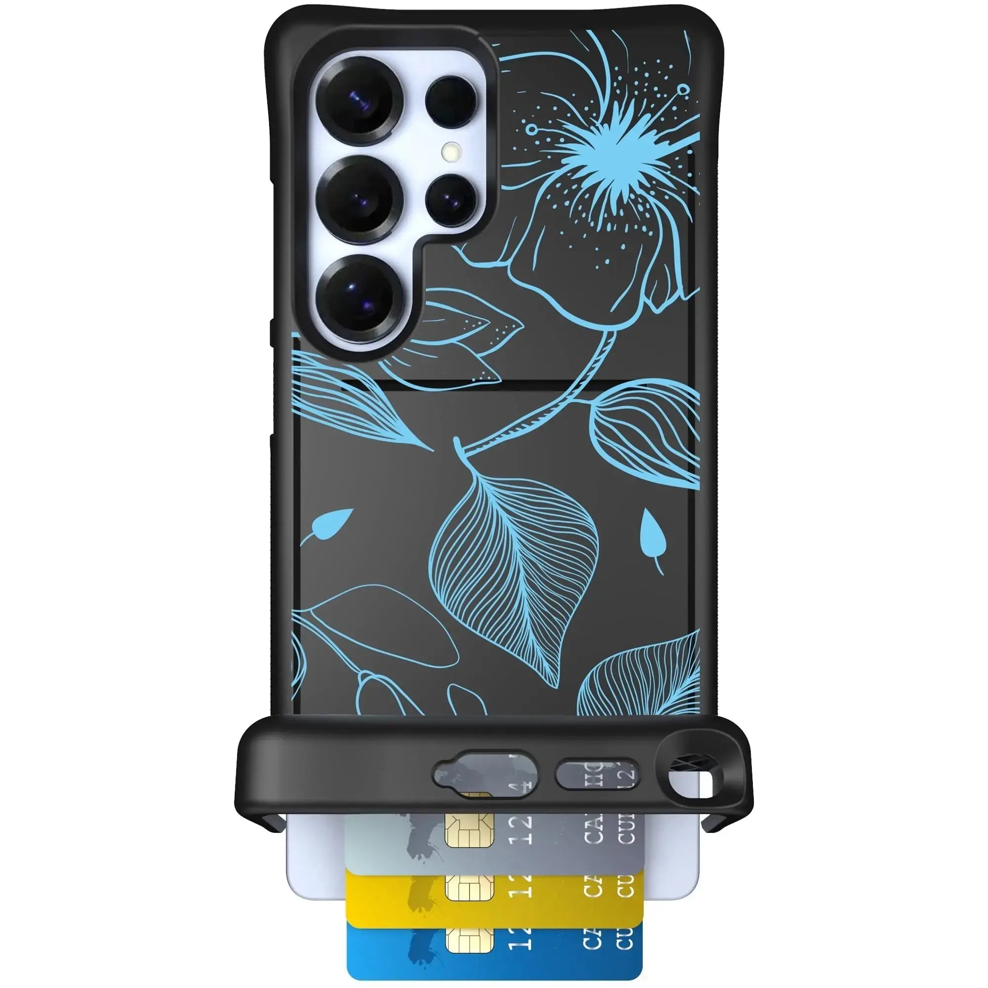 Scooch-Wingmate for Samsung Galaxy S26 Ultra-Blue-Hibiscus