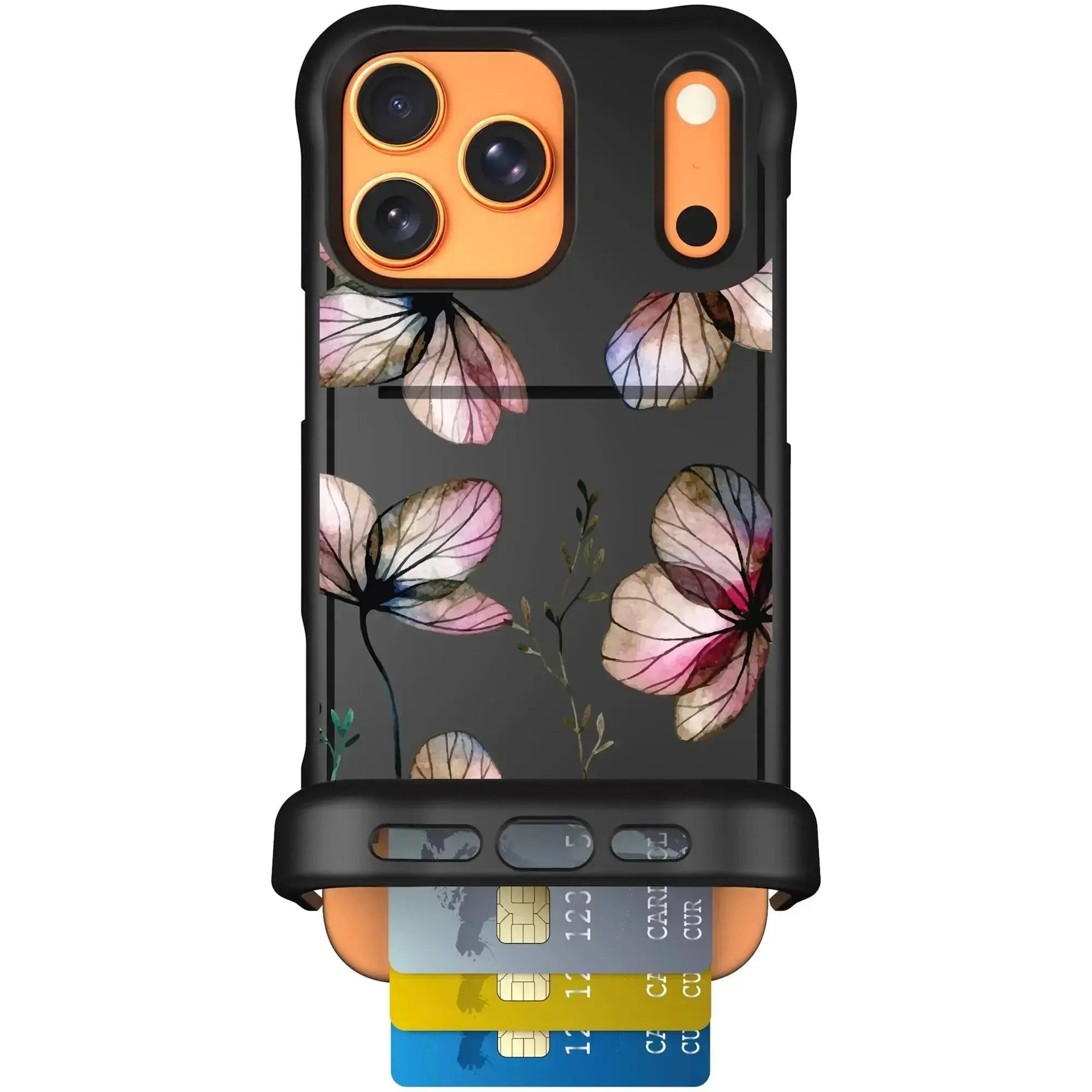 Wingmate for iPhone 17 Pro Max - Scooch Blue Hibiscus