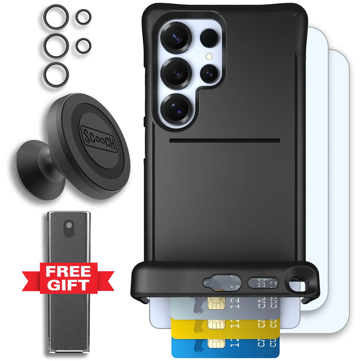 Scooch-Wingmate Defender Bundle for Samsung Galaxy S26 Ultra-Black
