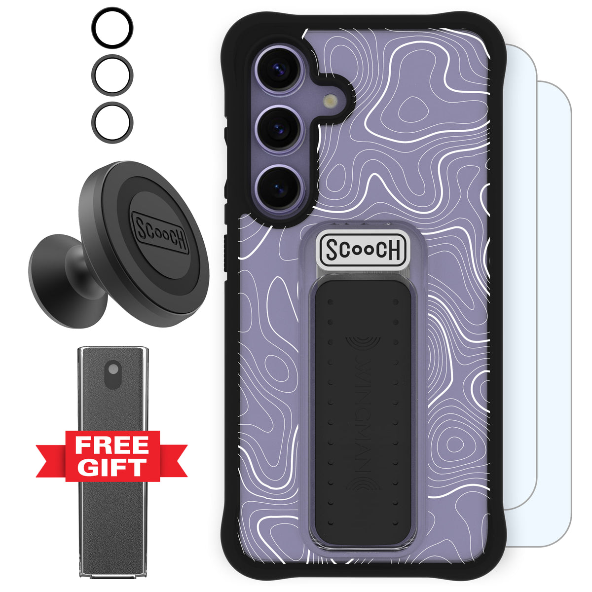 Scooch Wingman Defender Bundle for Galaxy S24 in Topography