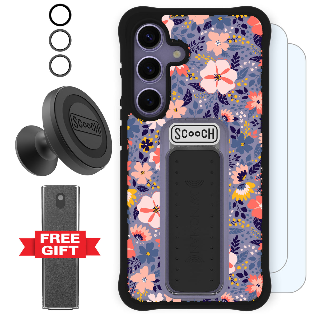 Scooch Wingman Defender Bundle for Galaxy S24 in Wildflowers