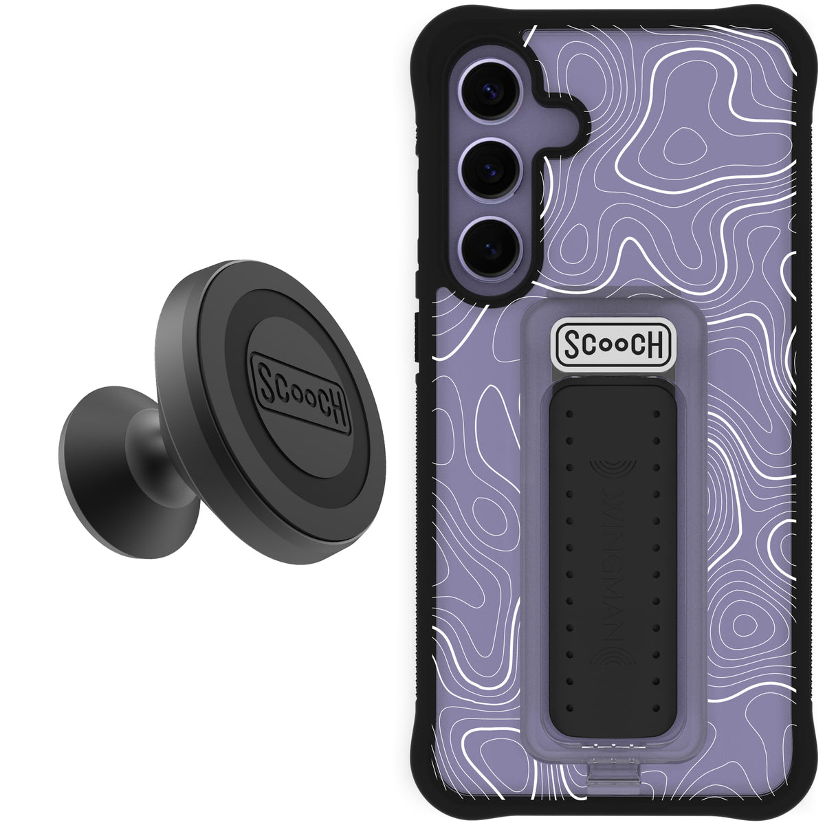 Scooch Wingman Starter Bundle for Galaxy S24+ in Topography