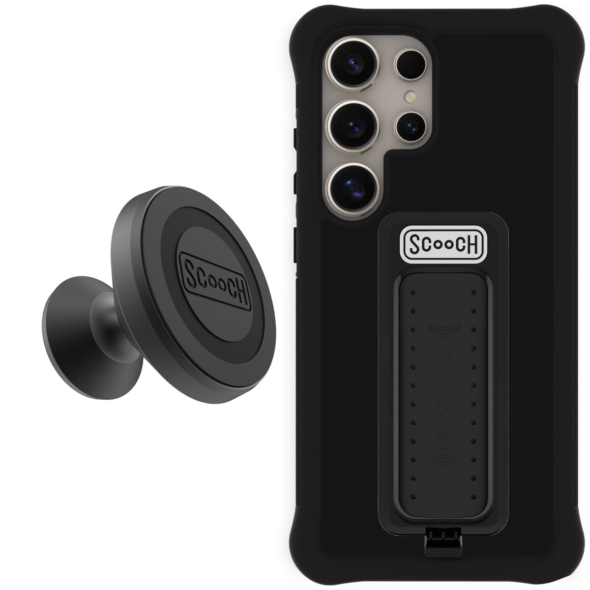Scooch Wingman Starter Bundle for Galaxy S24 Ultra in Black