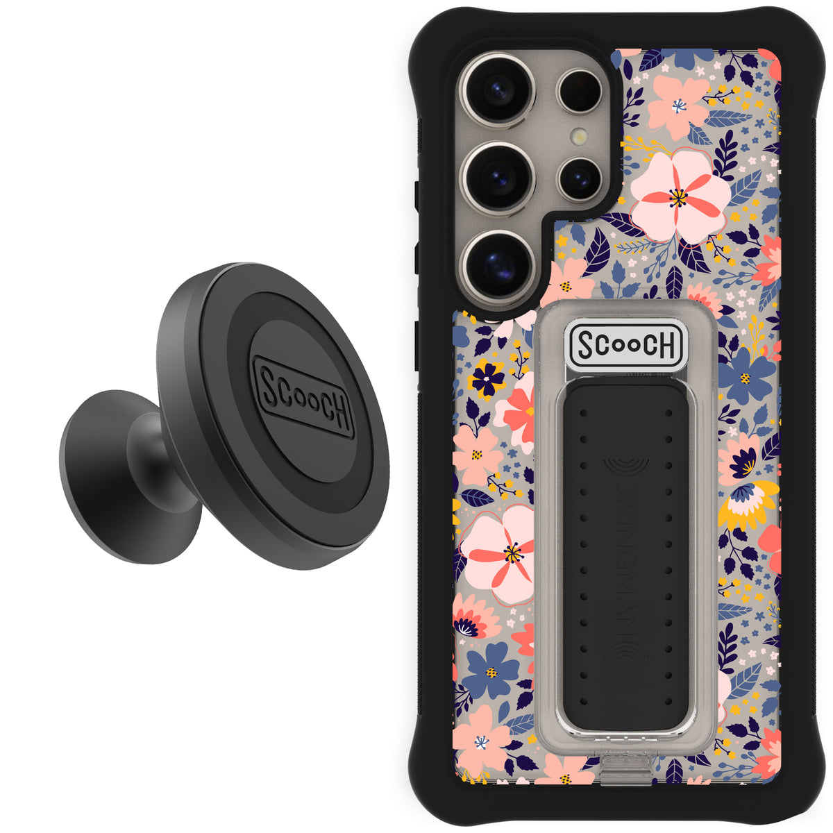 Scooch Wingman Starter Bundle for Galaxy S24 Ultra in Wildflowers