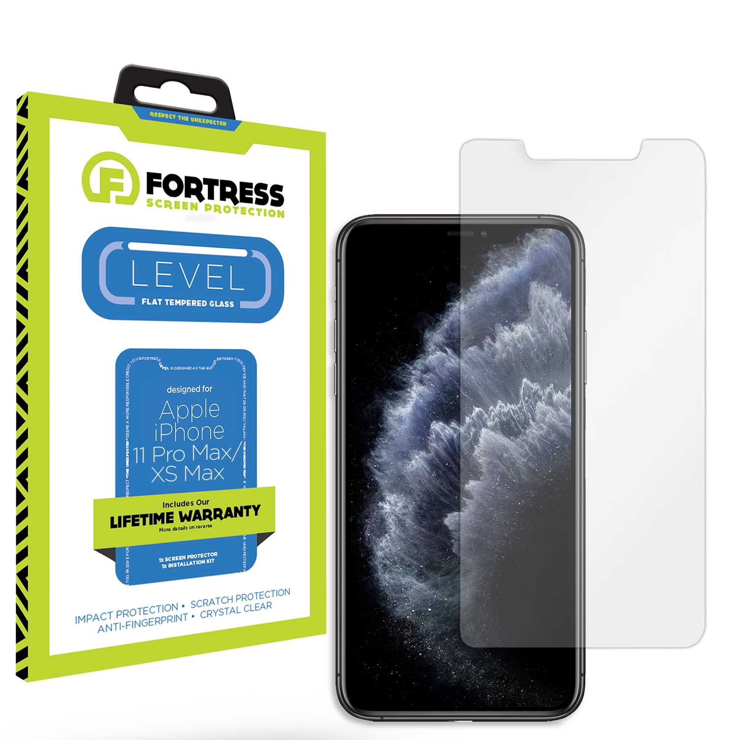 Fortress iPhone 11 Pro Max Screen Protector $0Coverage Scooch Screen Protector