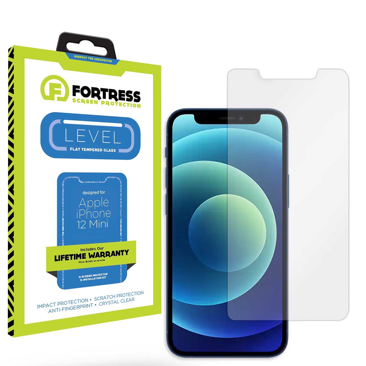 Fortress iPhone 12 Mini Screen Protector $0Coverage Scooch Screen Protector