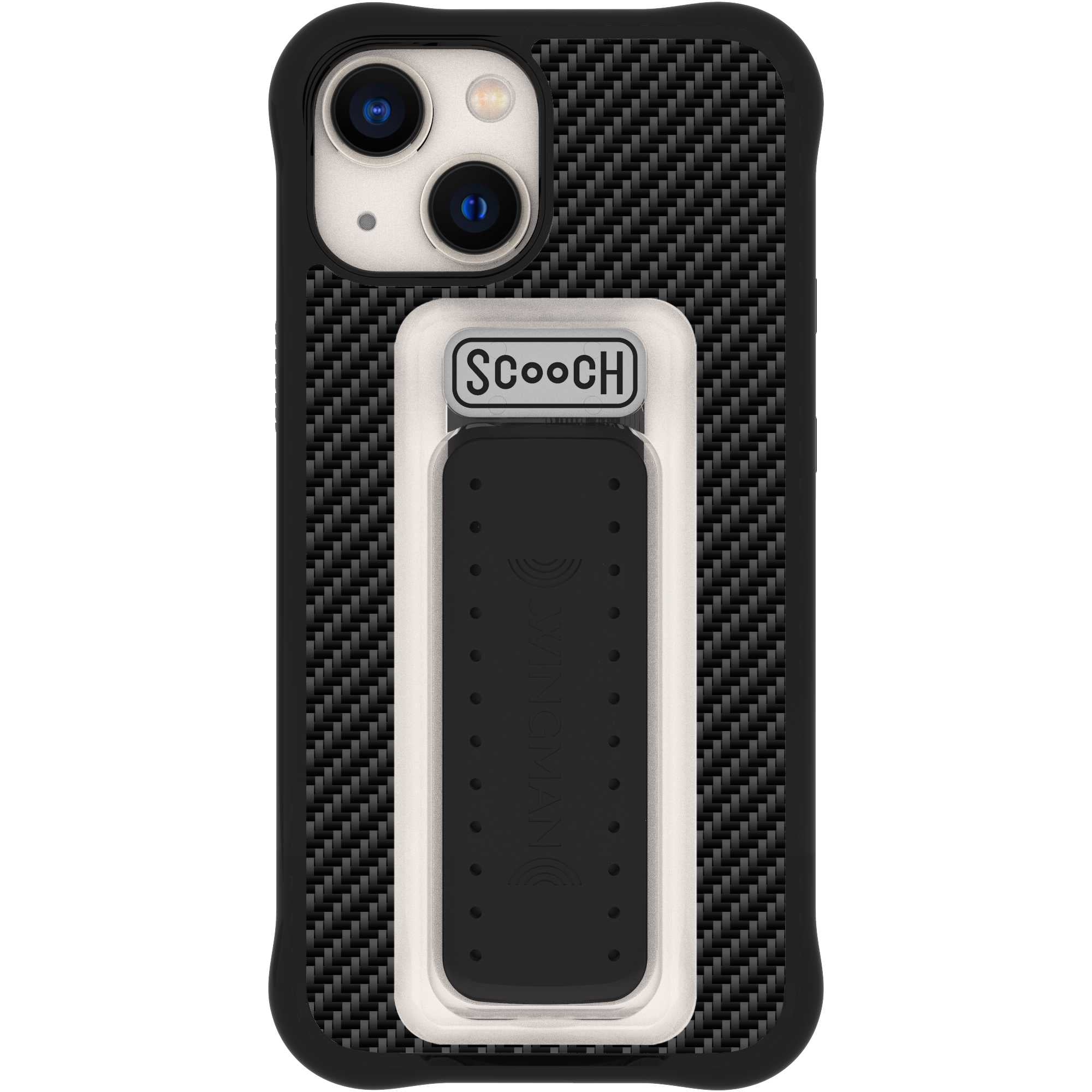 Scooch Wingman for iPhone 13 Mini CarbonFiber Scooch Wingman
