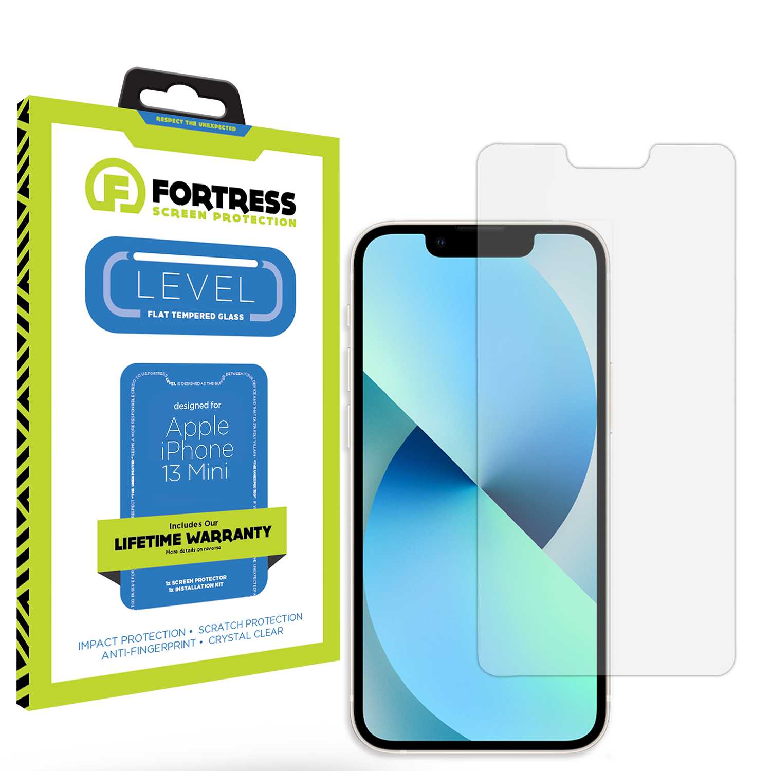 Fortress iPhone 13 Mini Screen Protector $0Coverage Scooch Screen Protector
