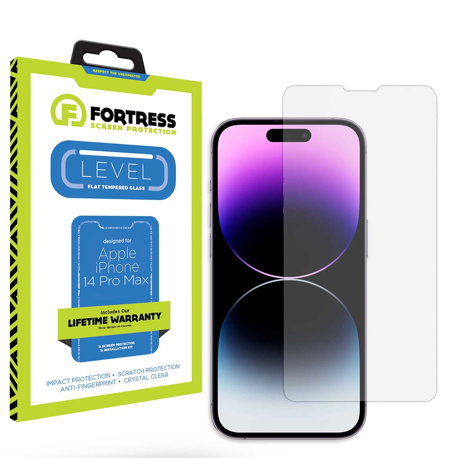Fortress iPhone 14 Pro Max Screen Protector $0Coverage Scooch Screen Protector