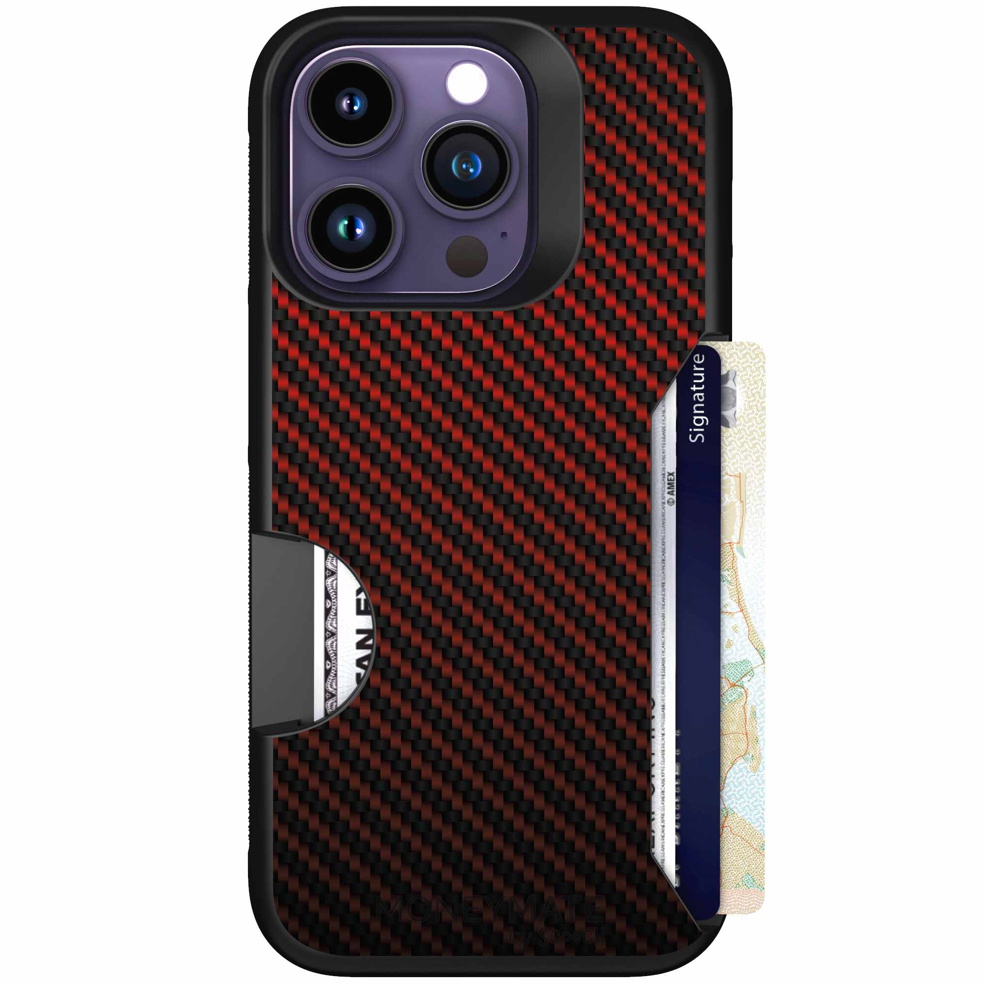 Red Carbon Fiber | website | iPhone 14 Pro | Case