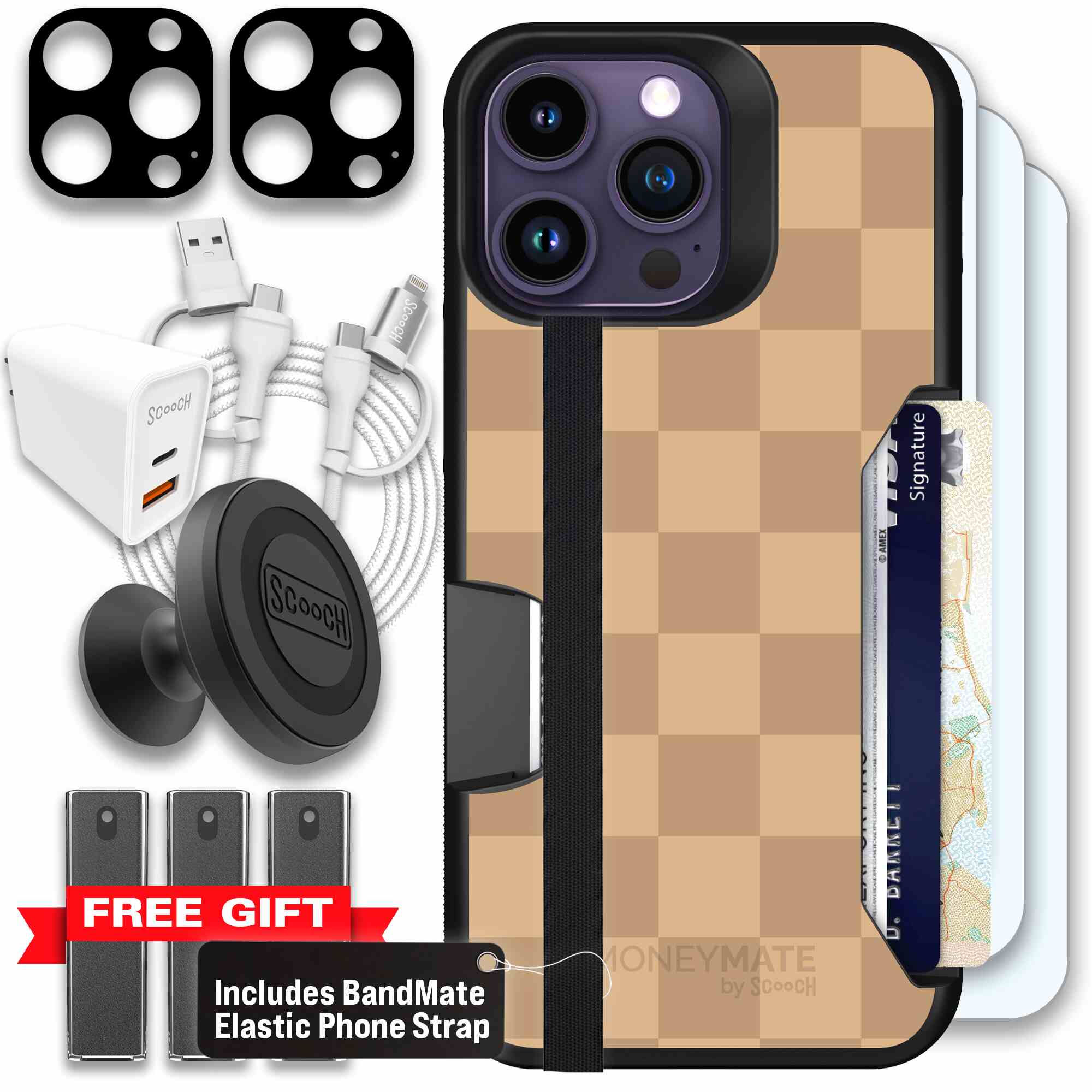 Checkered Beige | website | iPhone 14 Pro Max | Ultimate Bundle