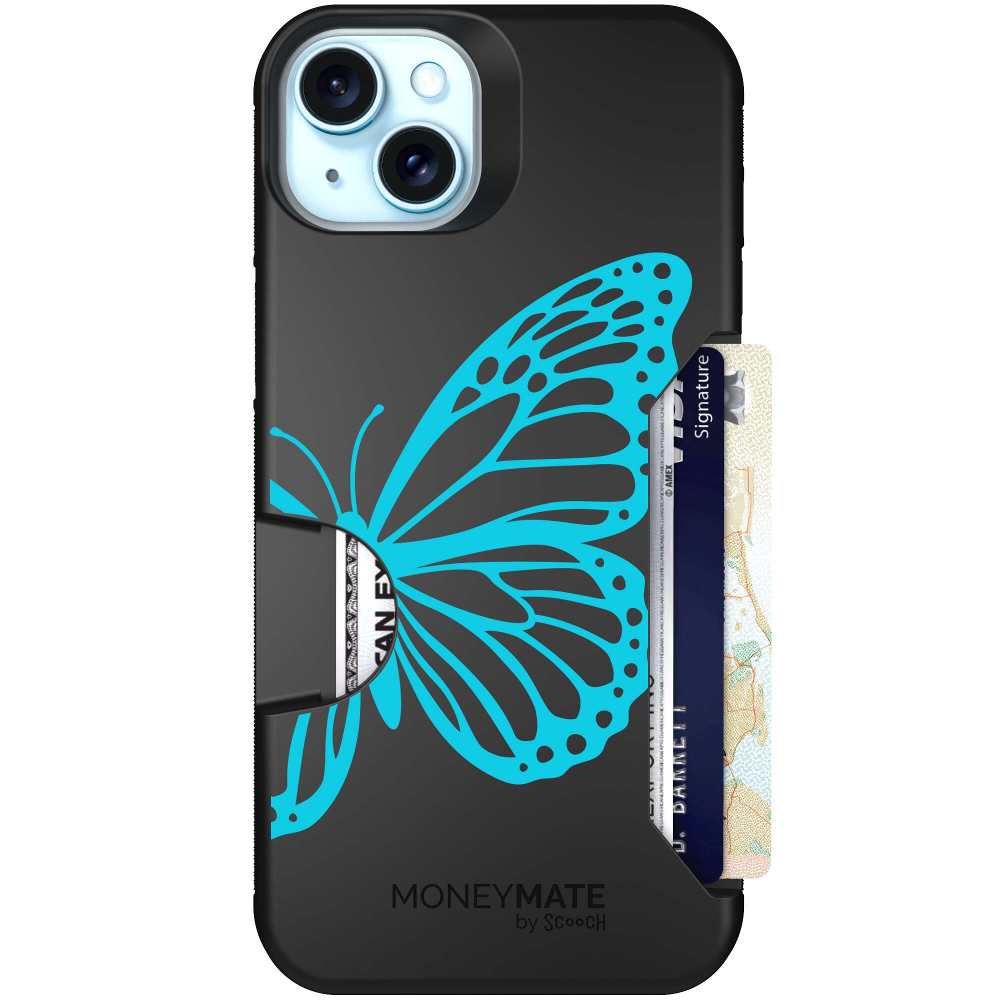 Azure Butterfly | website | iPhone 15 Plus | Case