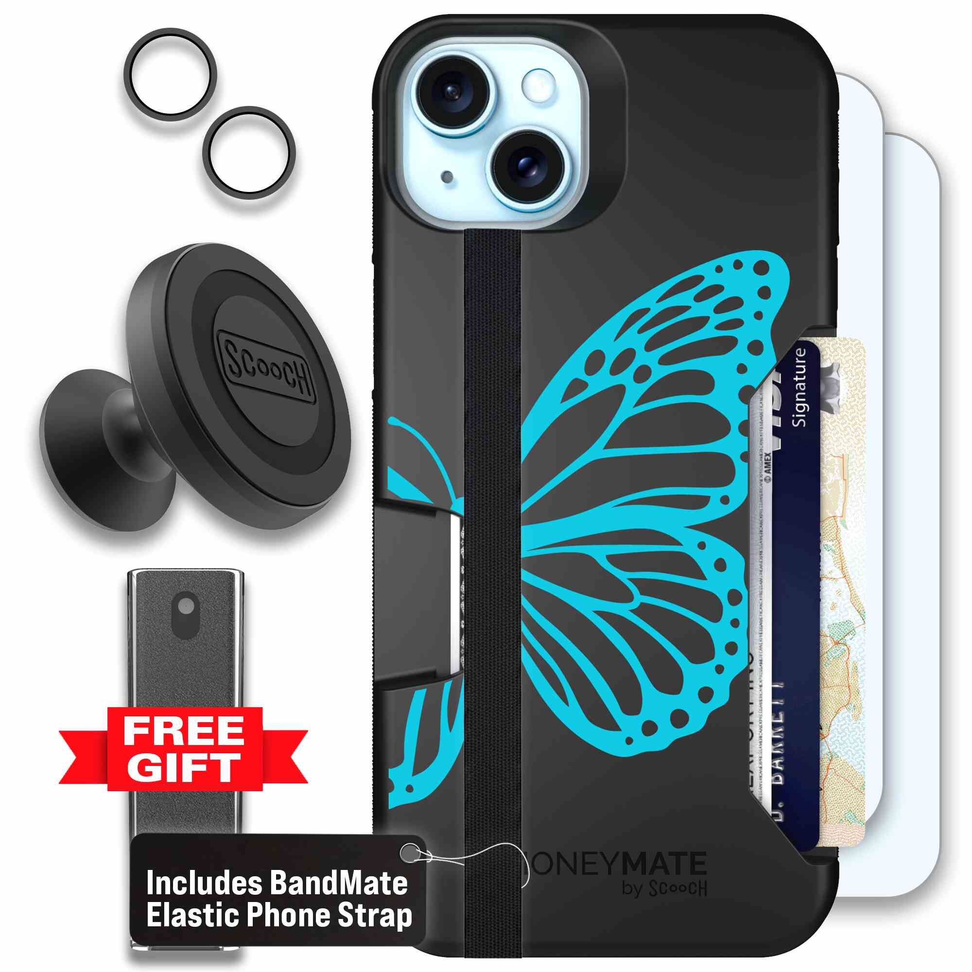 Azure Butterfly | website | iPhone 15 Plus | Defender Bundle