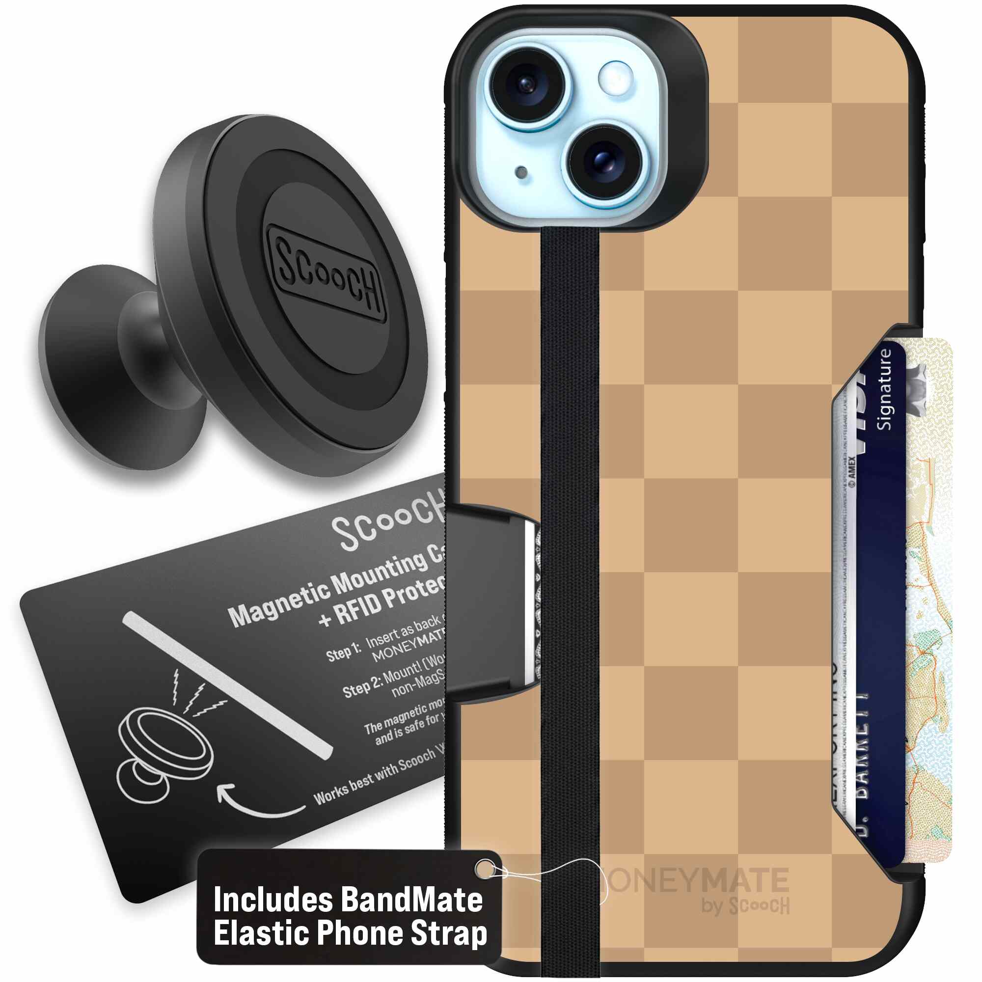 Checkered Beige | website | iPhone 15 Plus | Starter Bundle
