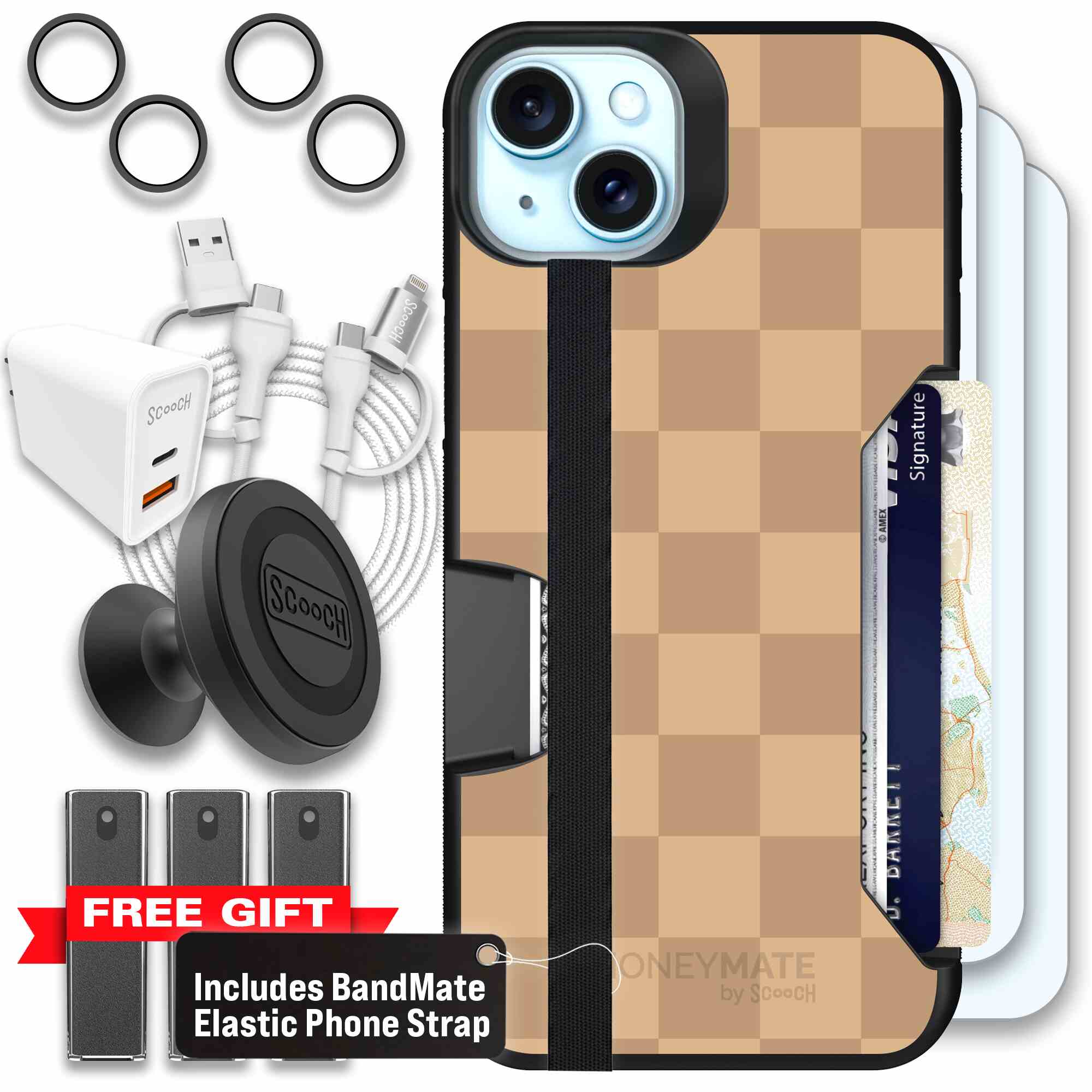 Checkered Beige | website | iPhone 15 Plus | Ultimate Bundle
