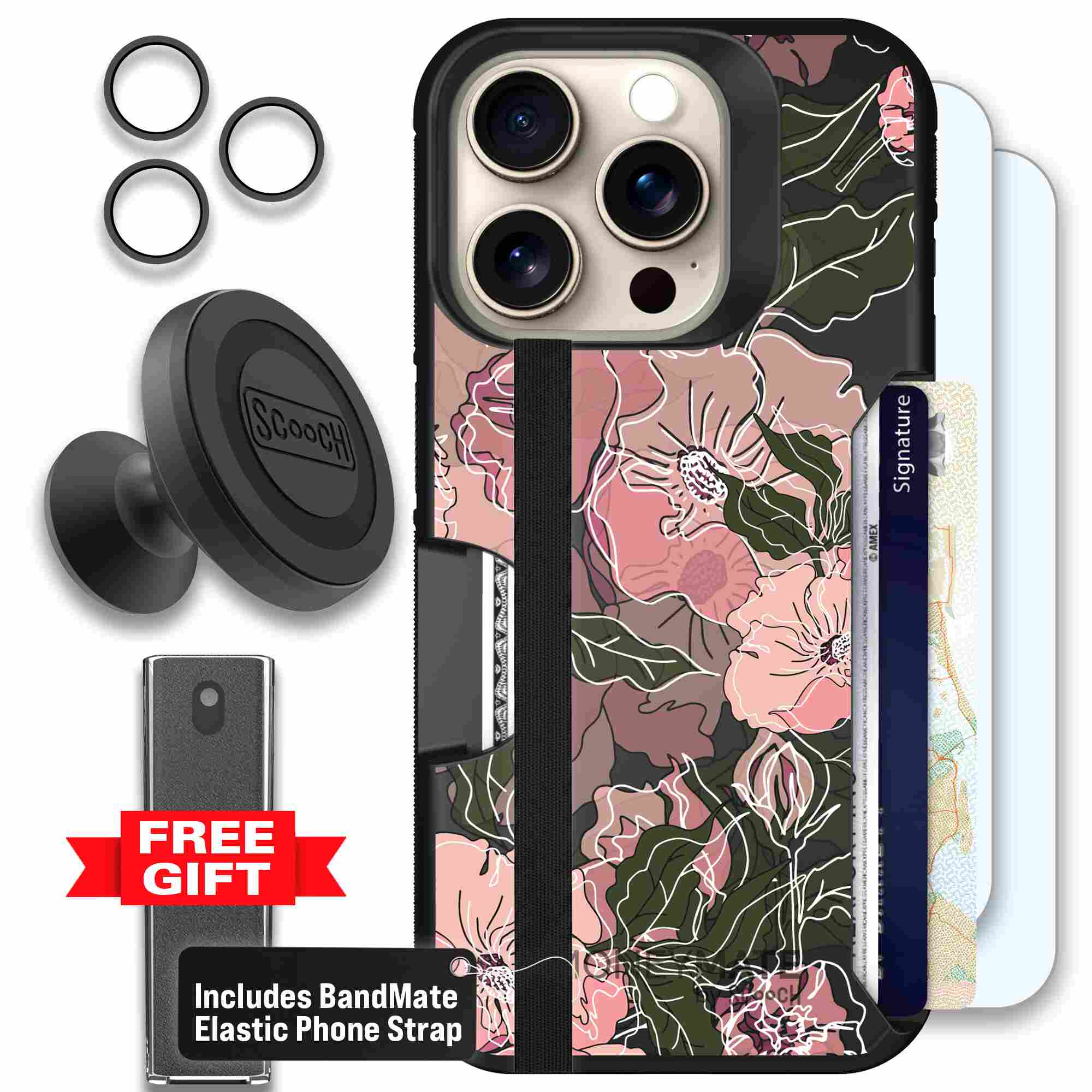 Blush Botanical | website | iPhone 15 Pro | Defender Bundle