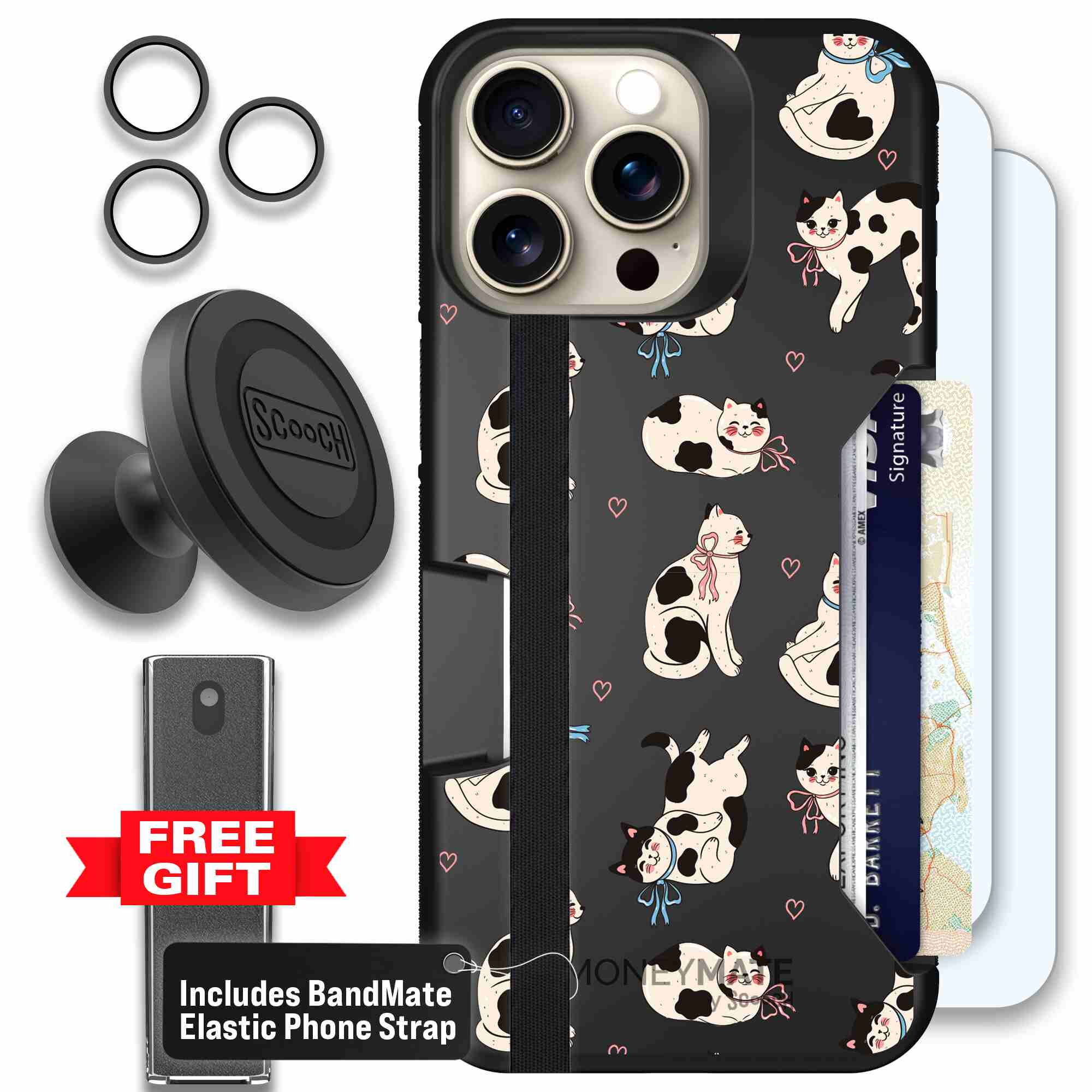 Bow Kitties | website | iPhone 15 Pro Max | Defender Bundle