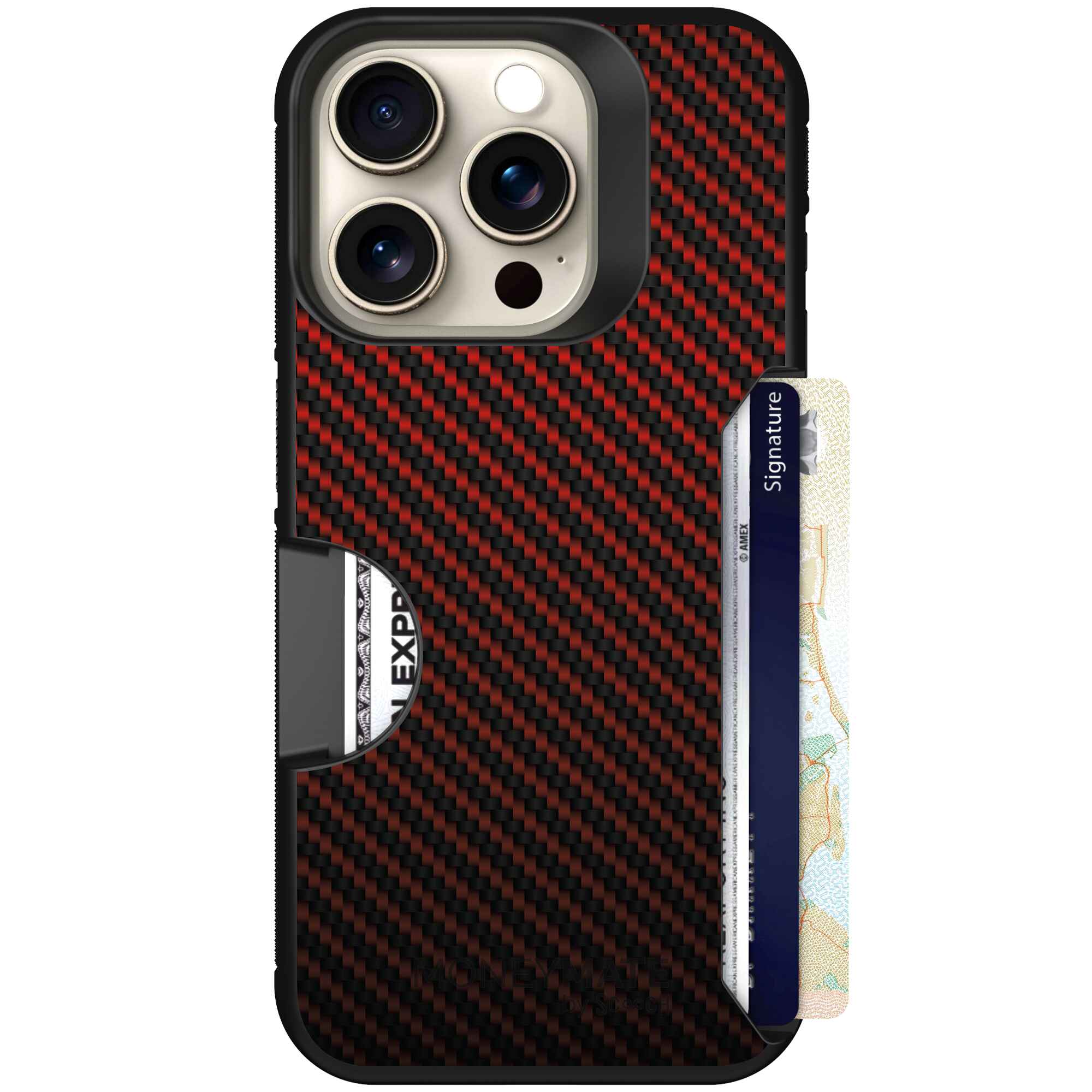 Red Carbon Fiber | website | iPhone 15 Pro | Case