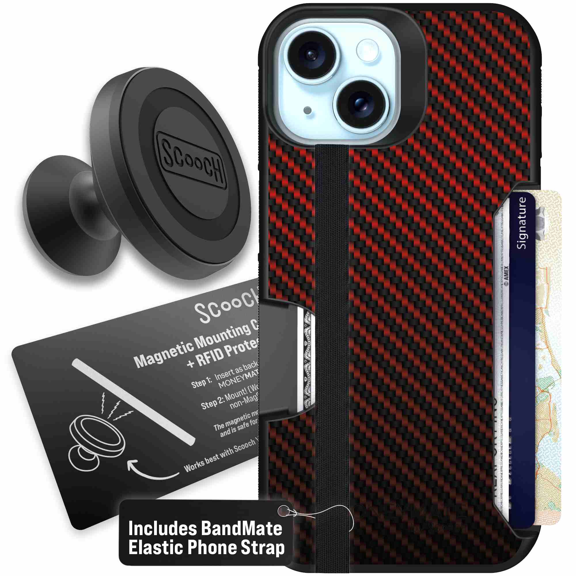 Red Carbon Fiber | website | iPhone 15 | Starter Bundle