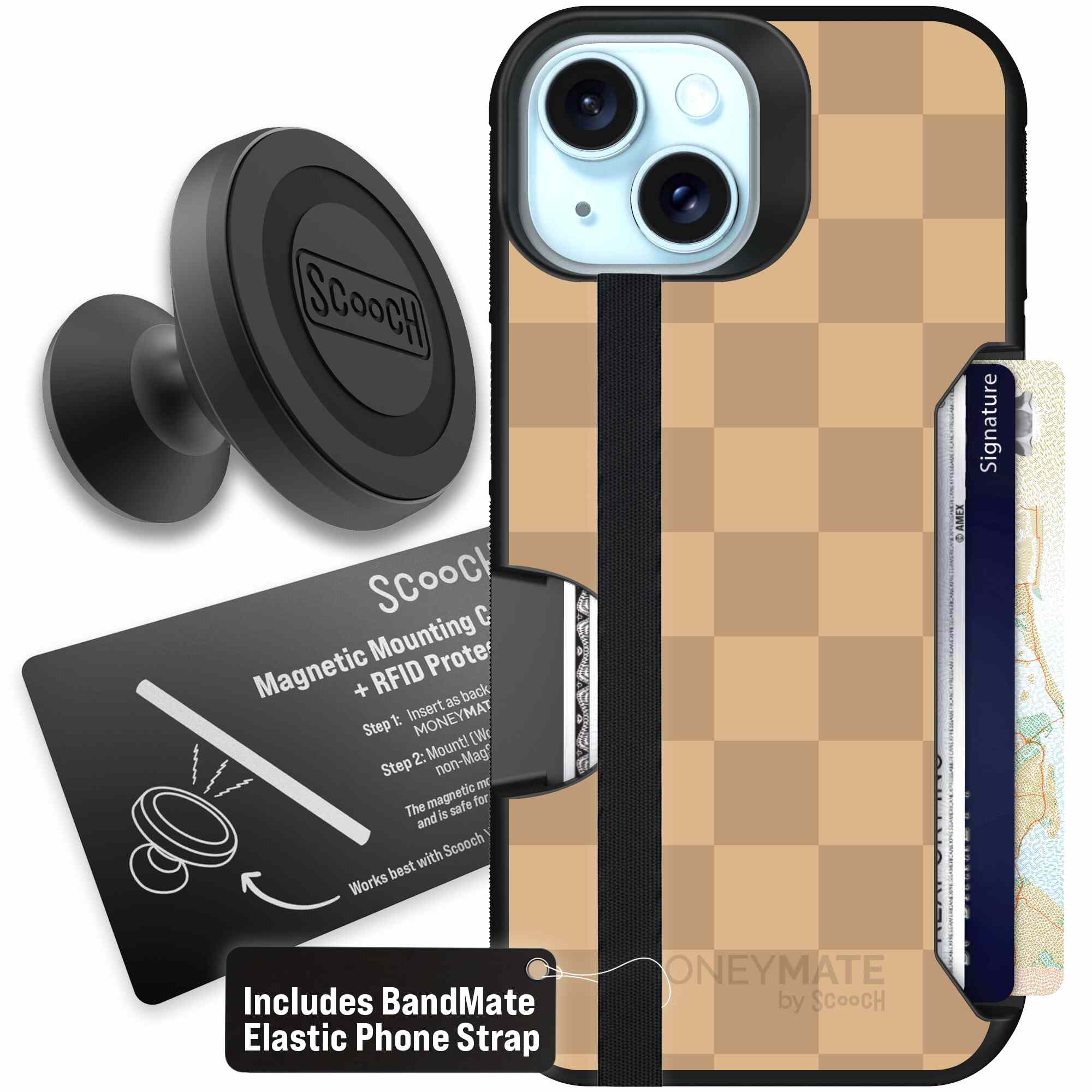 Checkered Beige | website | iPhone 15 | Starter Bundle