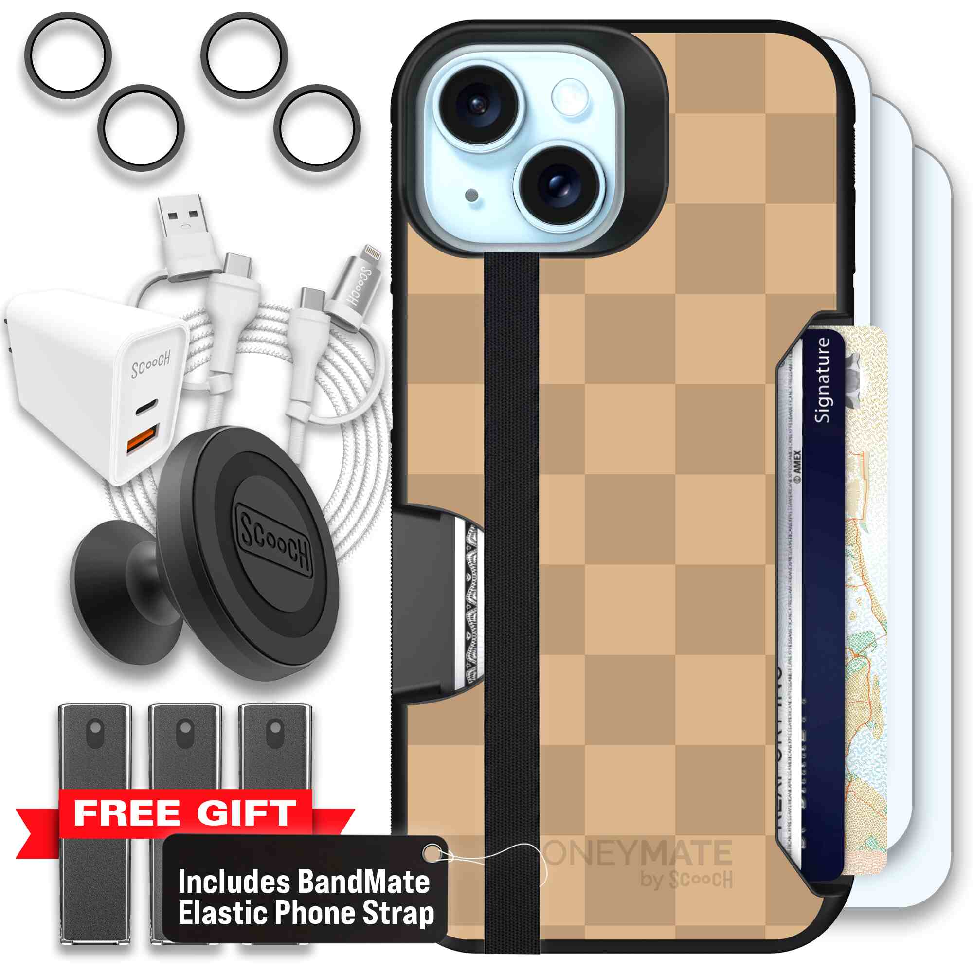 Checkered Beige | website | iPhone 15 | Ultimate Bundle